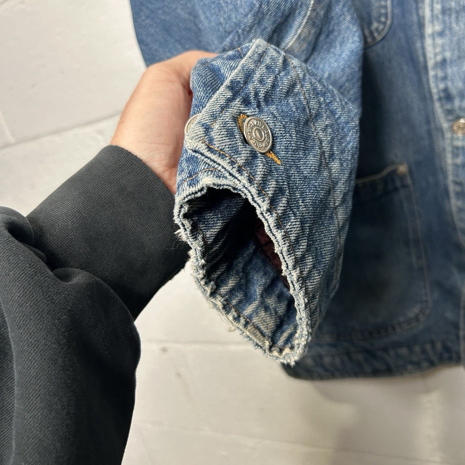 Polo Ralph Lauren VTG Polo Country Ralph Lauren Plaid-Lined Denim Chore Coat Size US XL / EU 56 / 4 - 6 Thumbnail