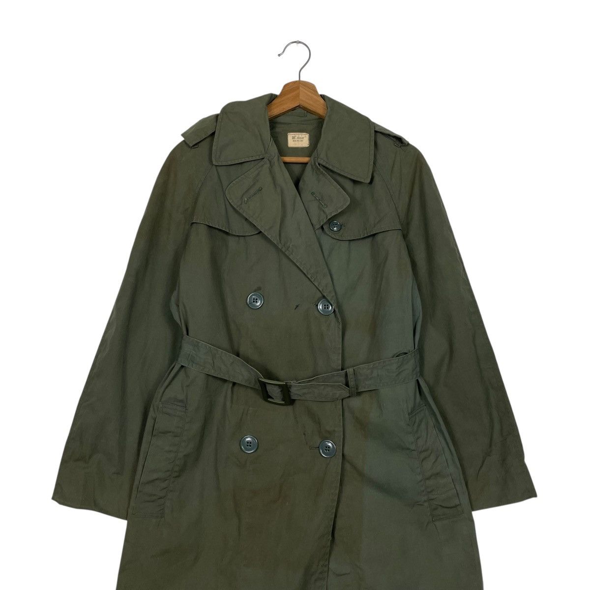 Vintage Vintage Brownwood Mfg US Military Double Breasted Trenchcoat Size L / US 10 / IT 46 - 3 Thumbnail