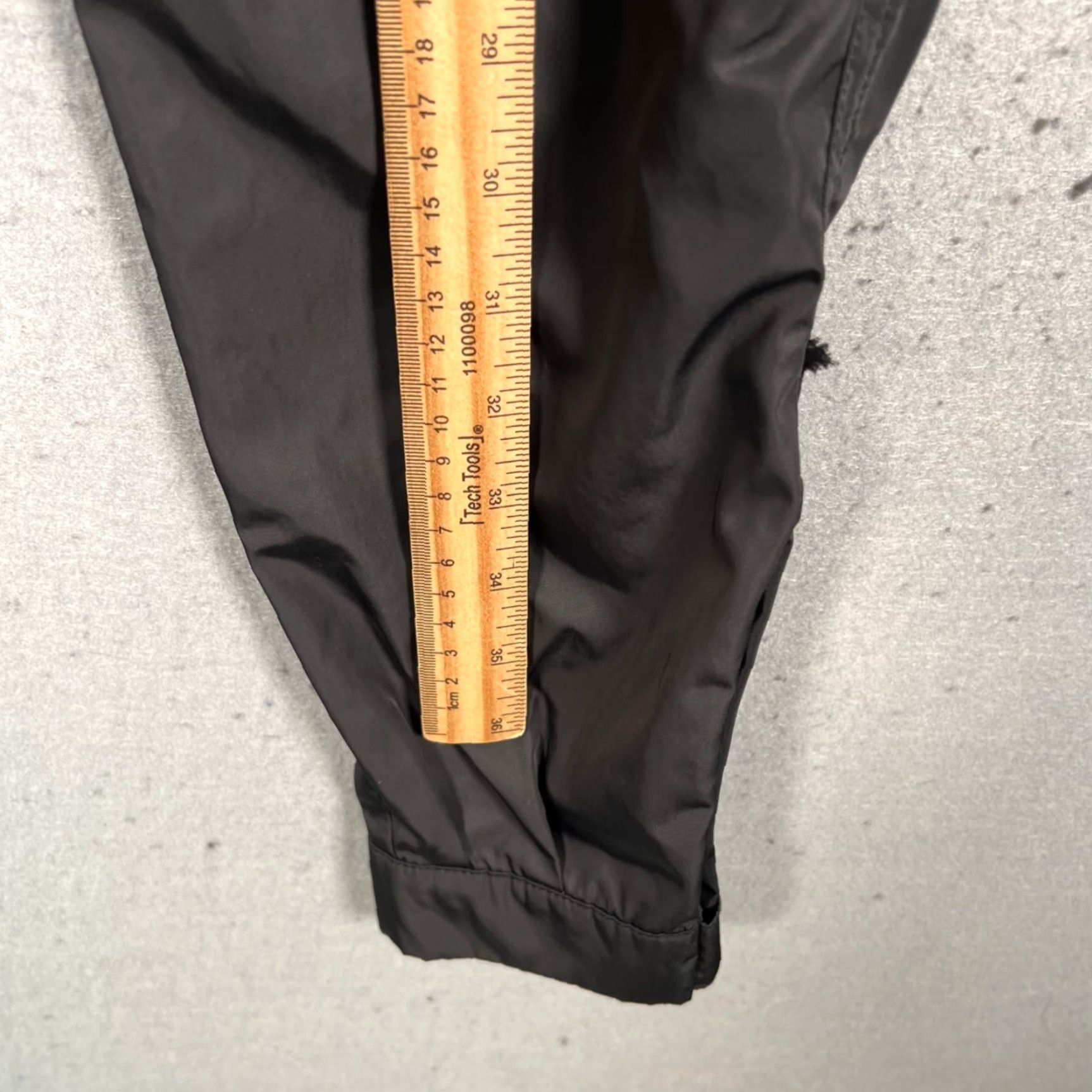 Vintage Represent England Mens XS Black Cargo Pants - Tapered Leg, Cargo Pocket, Polyester, Logo, Regular, 29in Inseam, Size XS, Vintage No, Men Size US 27 - 6 Thumbnail
