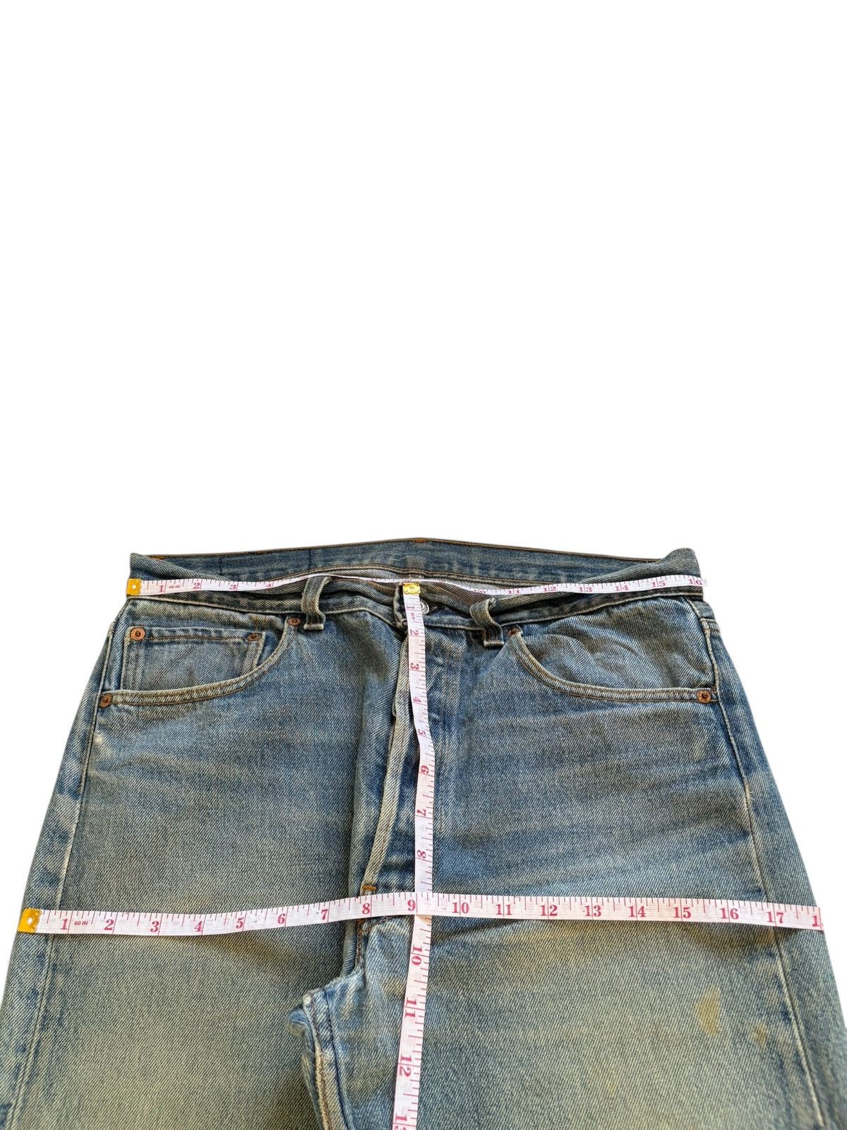 Levi's Vintage 90s Levis 501 Mud Wash Distressed Loose Jeans Size US 32 / EU 48 - 11 Thumbnail