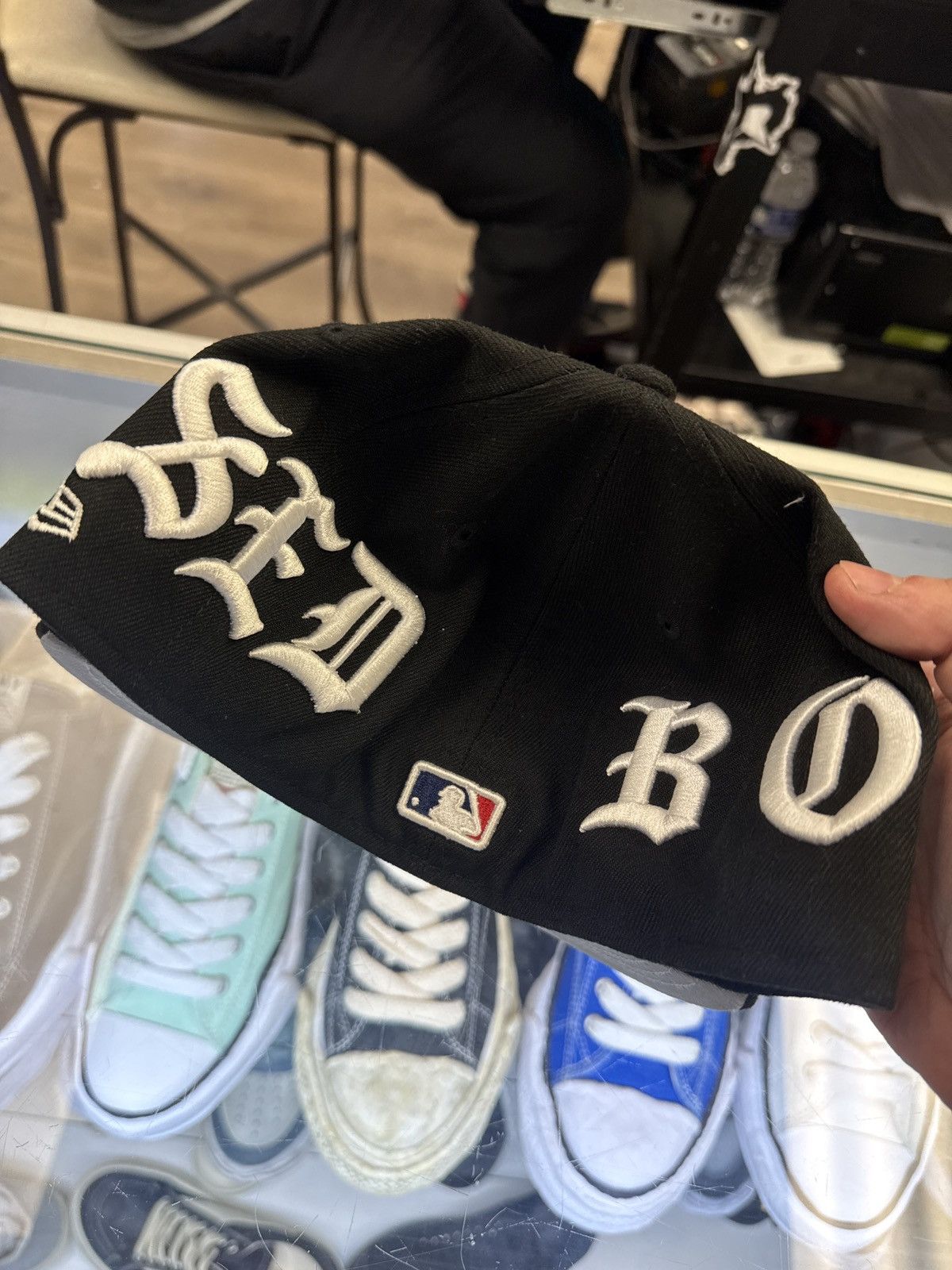 Born X Raised × MLB × New Era Born x raised dodgers fitted black 7 1/4 Size 28 - 3 Thumbnail