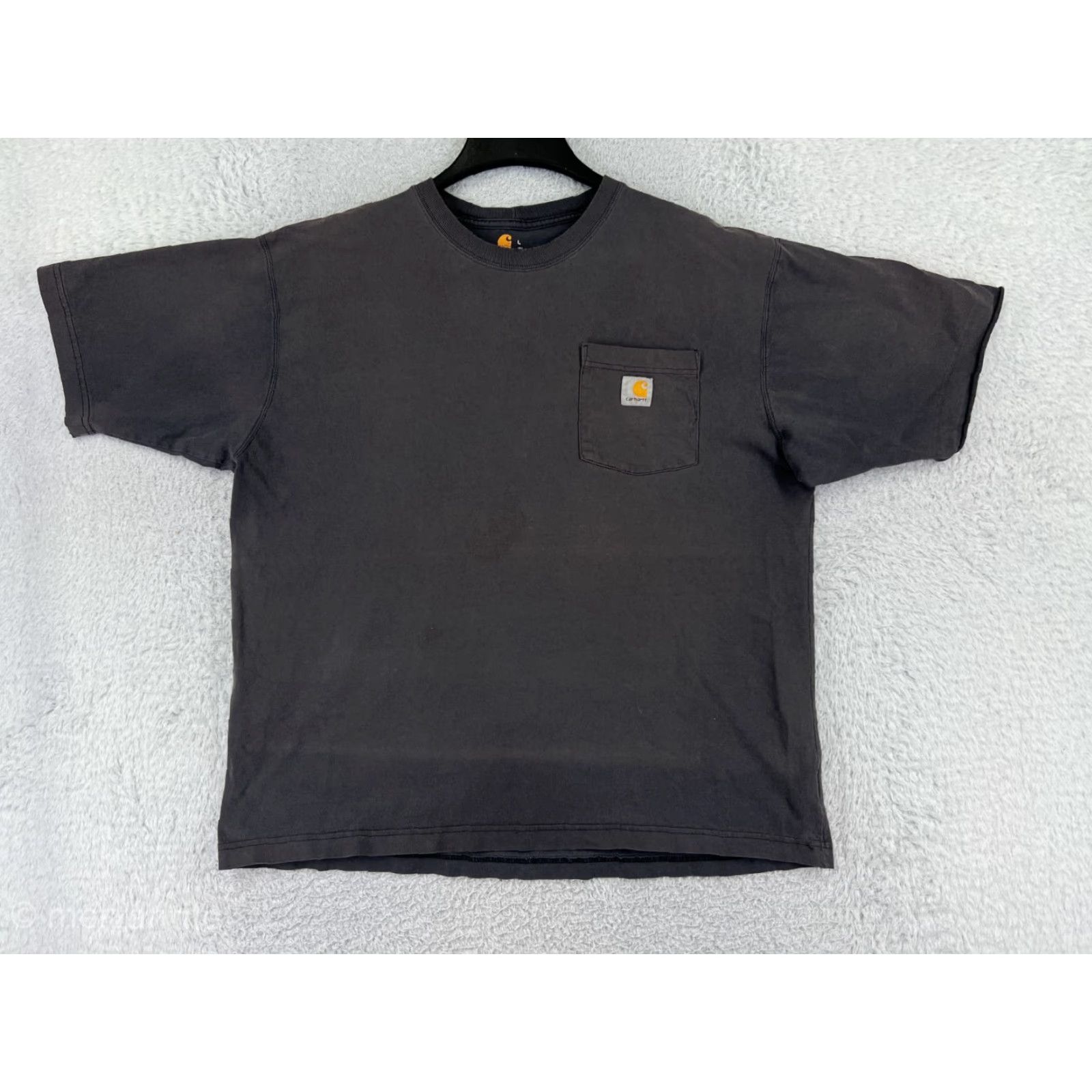 Carhartt Carhartt Shirt Mens Large Gray 100% Cotton Pocket Workwear Short Sleeve Crew Neck Size US L / EU 52-54 / 3 - 2 Thumbnail