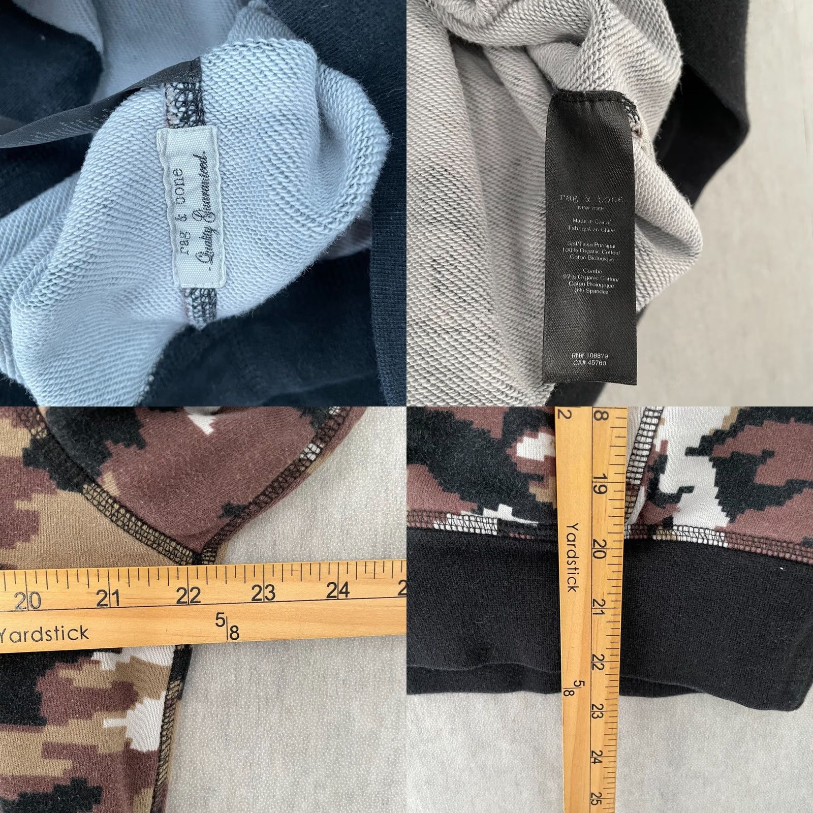 Rag & Bone Rag and Bone Hoodie Adult Medium Camo Pullover Sweater Army City Logo Mens M Size US M / EU 48-50 / 2 - 8 Thumbnail