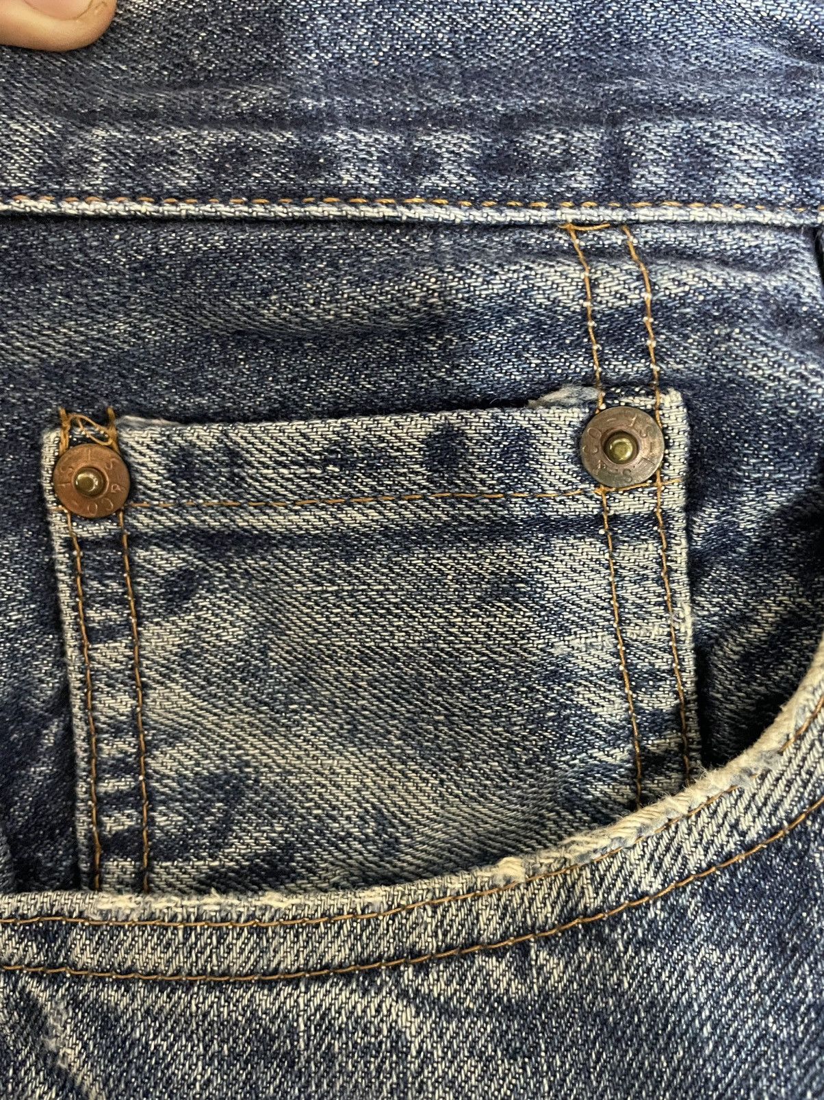 Japanese Brand × Levi's Vintage Levi’s 504Z Big E Selvedge Distressed Denim Size US 32 / EU 48 - 10 Thumbnail