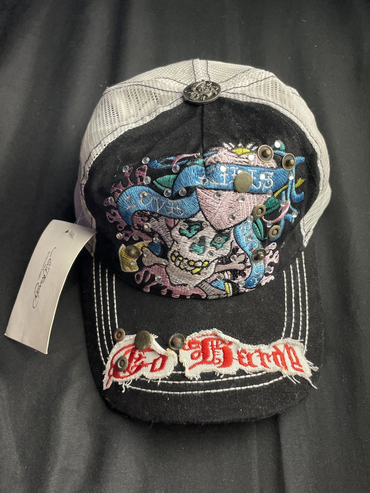Ed Hardy Ed hardy rhinestone hat | Grailed