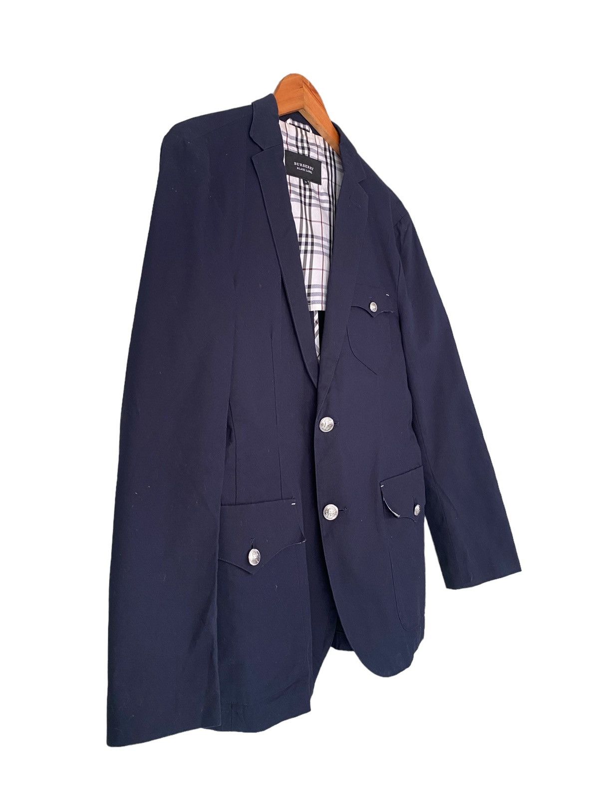 Burberry BURBERRY PROSUM Blazer Dark Blue Size 42S - 7 Thumbnail