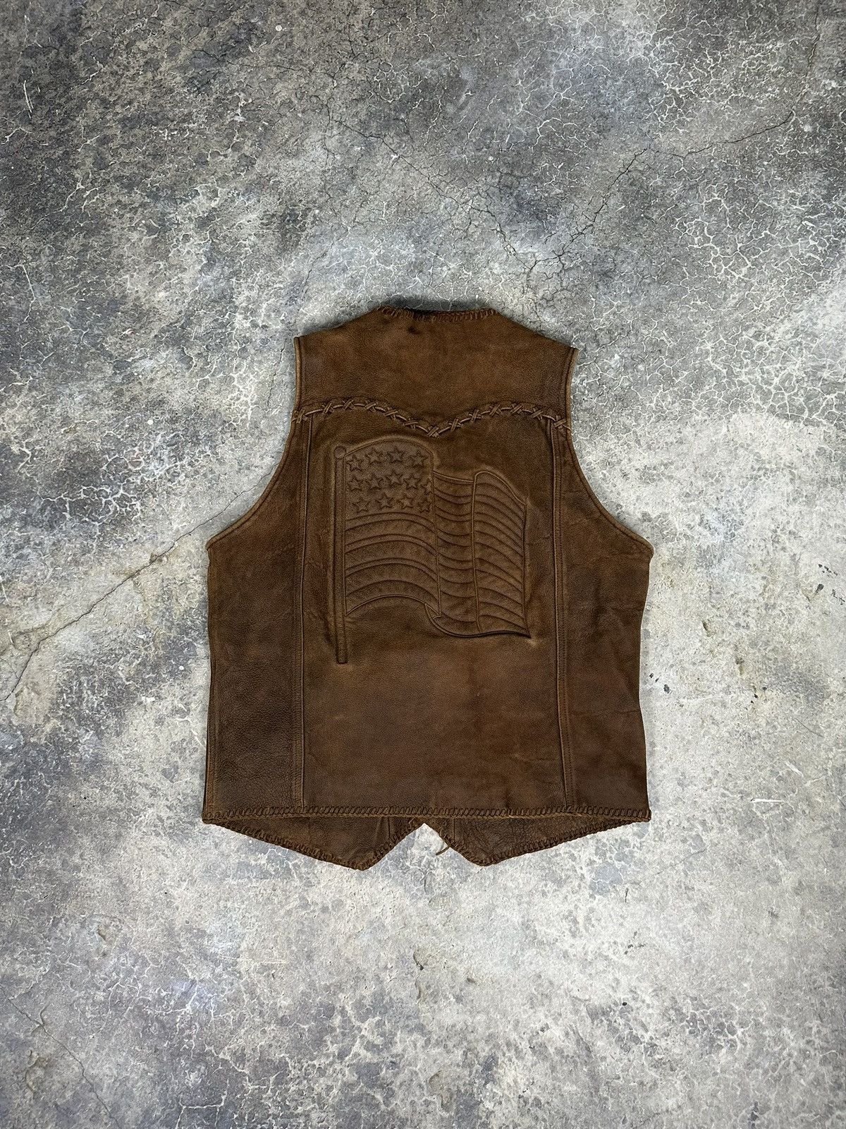 Vintage Vintage Western Biker American flag Vest Size US L / EU 52-54 / 3 - 2 Thumbnail