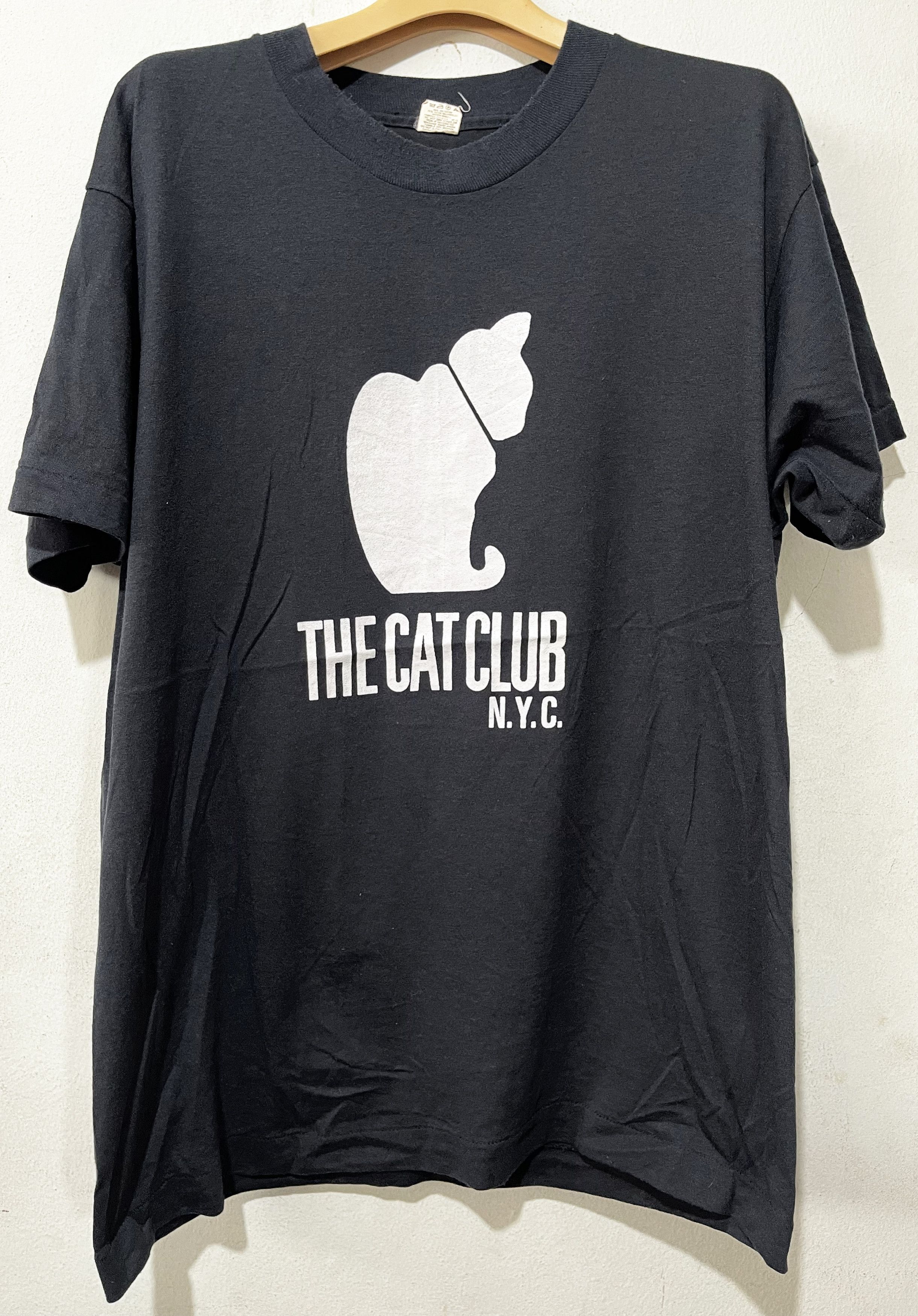 Vintage Vintage 80s The Cat Club NYC Shirt Size US L / EU 52-54 / 3 - 1 Thumbnail