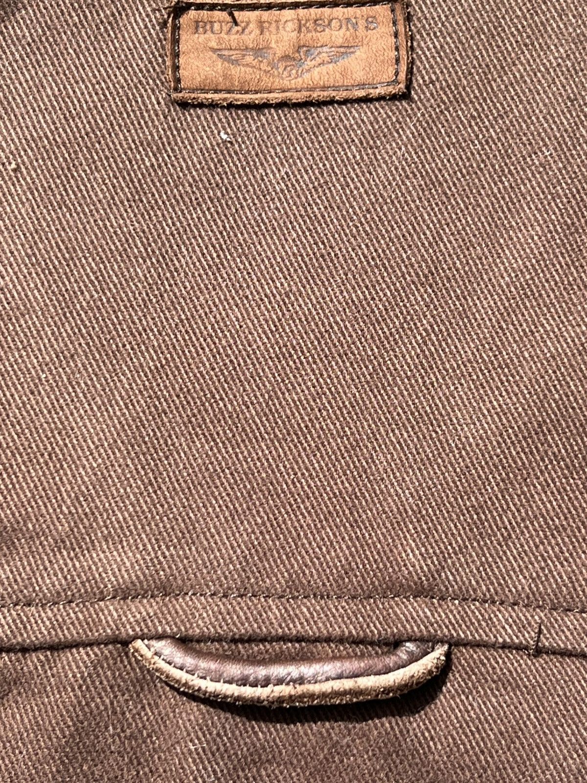 Buzz Rickson's 🦅 Buzz Rickson’s Leather-Collar Canvas Brown Work Jacket- L Size US L / EU 52-54 / 3 - 9 Thumbnail