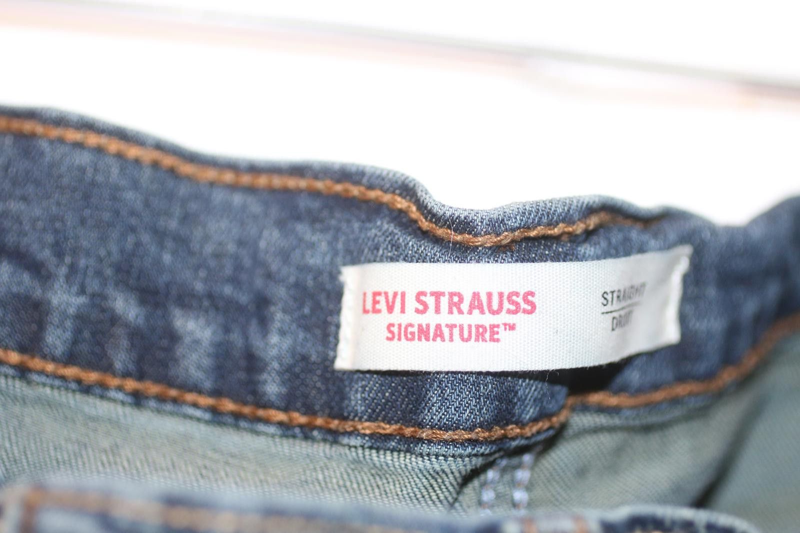 Levi's Levi Strauss Signature Straight Leg Jeans Dark Blue W34 L34 Size 34" / US 12 / IT 48 - 4 Thumbnail