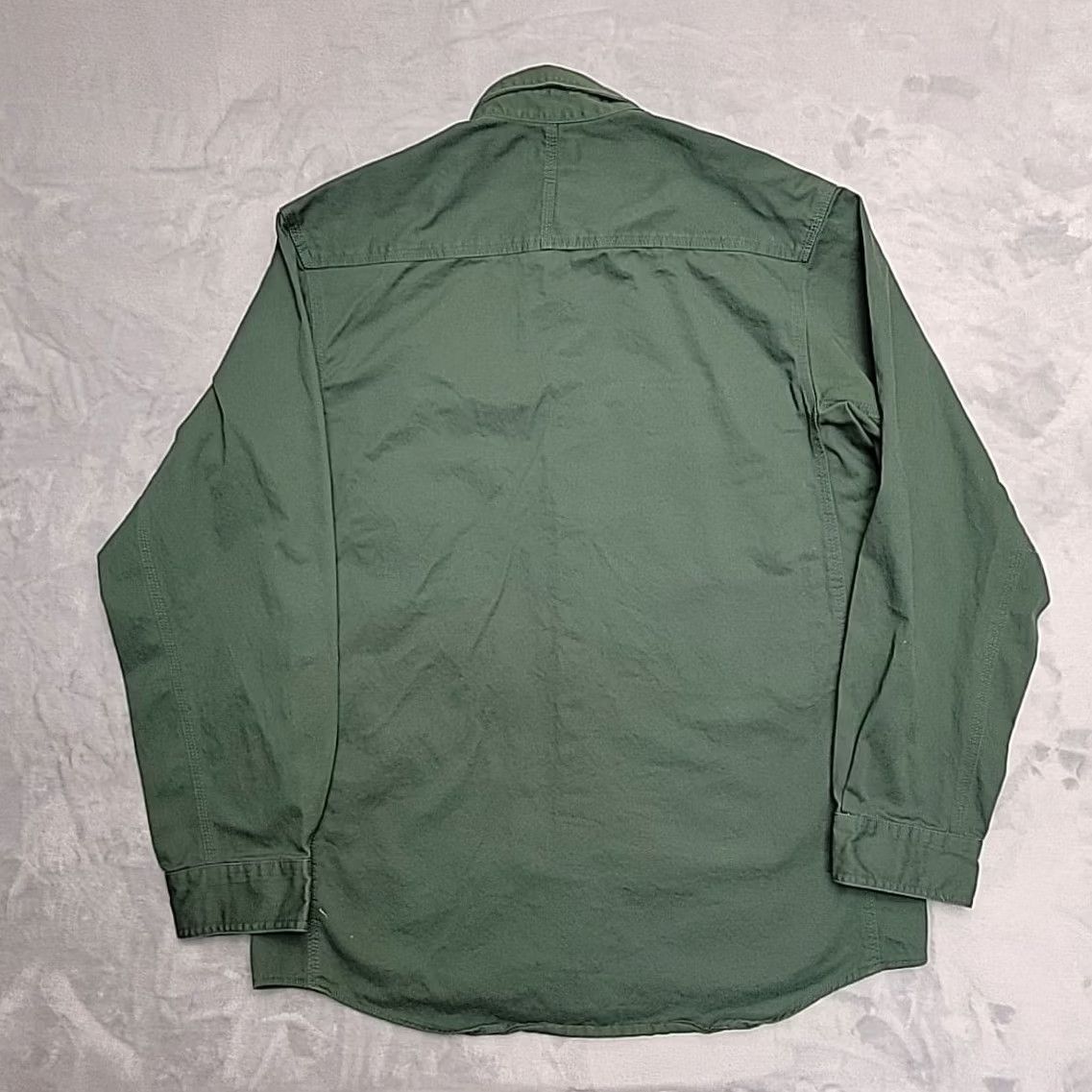 Wrangler VINTAGE Wrangler? No, Original: Wrangler Riggs Workwear Shirt Mens Large Green Solid Heavy Twill Button Down Size US L / EU 52-54 / 3 - 6 Thumbnail