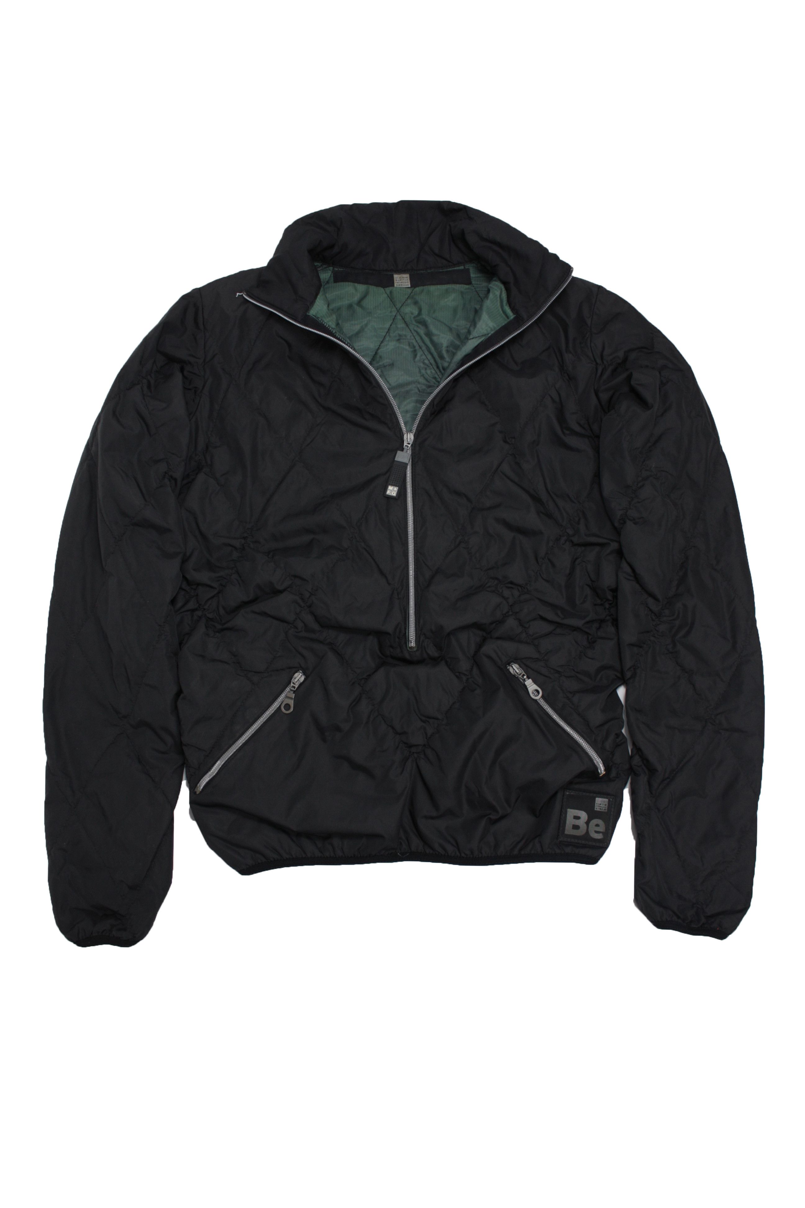 Marithe + Francois Girbaud × Vintage M+FG 2000s Vintage Quilted Nylon Biker Pullover Jacket Size M / US 6-8 / IT 42-44 - 1 Thumbnail