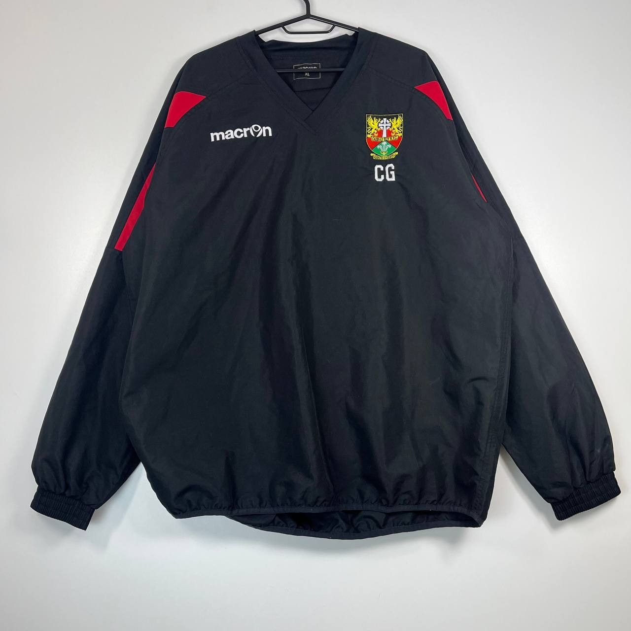 Macron Macron Cymru Rugby Training Pullover Windbreaker Jacket XL Size US XL / EU 56 / 4 - 1 Thumbnail