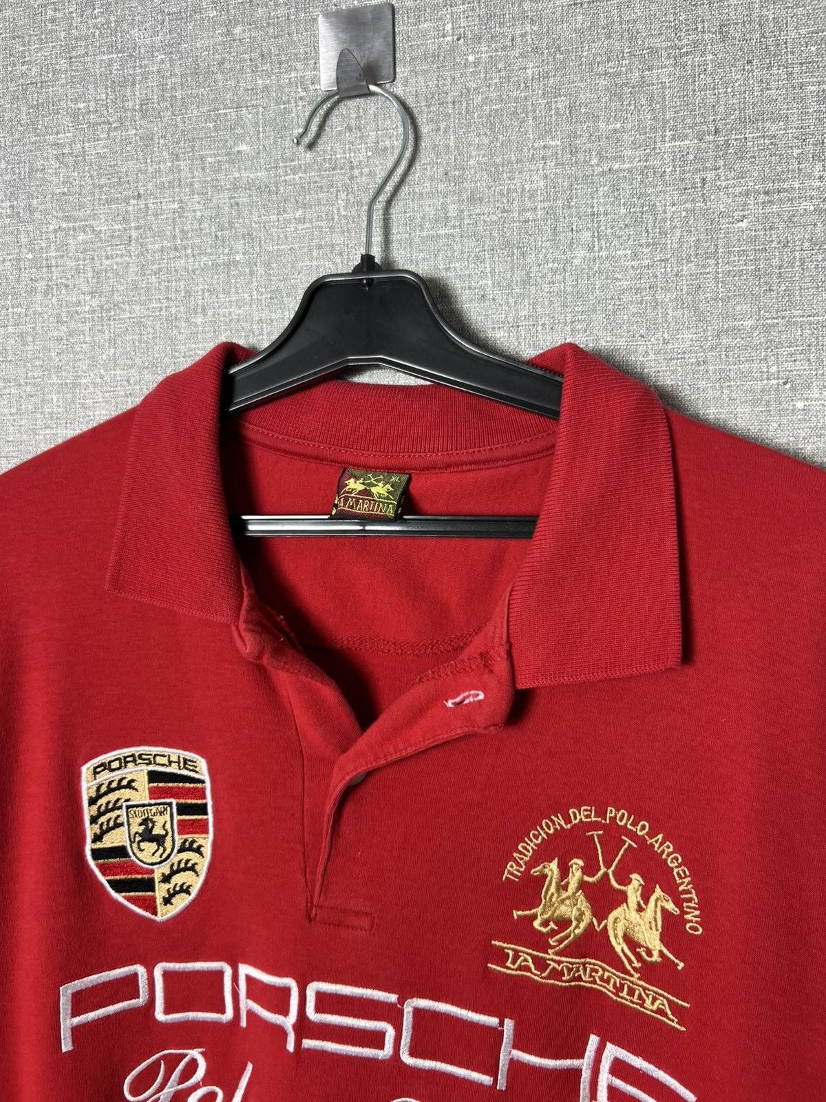 La Martina VINTAGE LA MARTINA PORSCHE POLO TEAM SHIRT CHIEF KEEF STYLE Size US XL / EU 56 / 4 - 11 Thumbnail