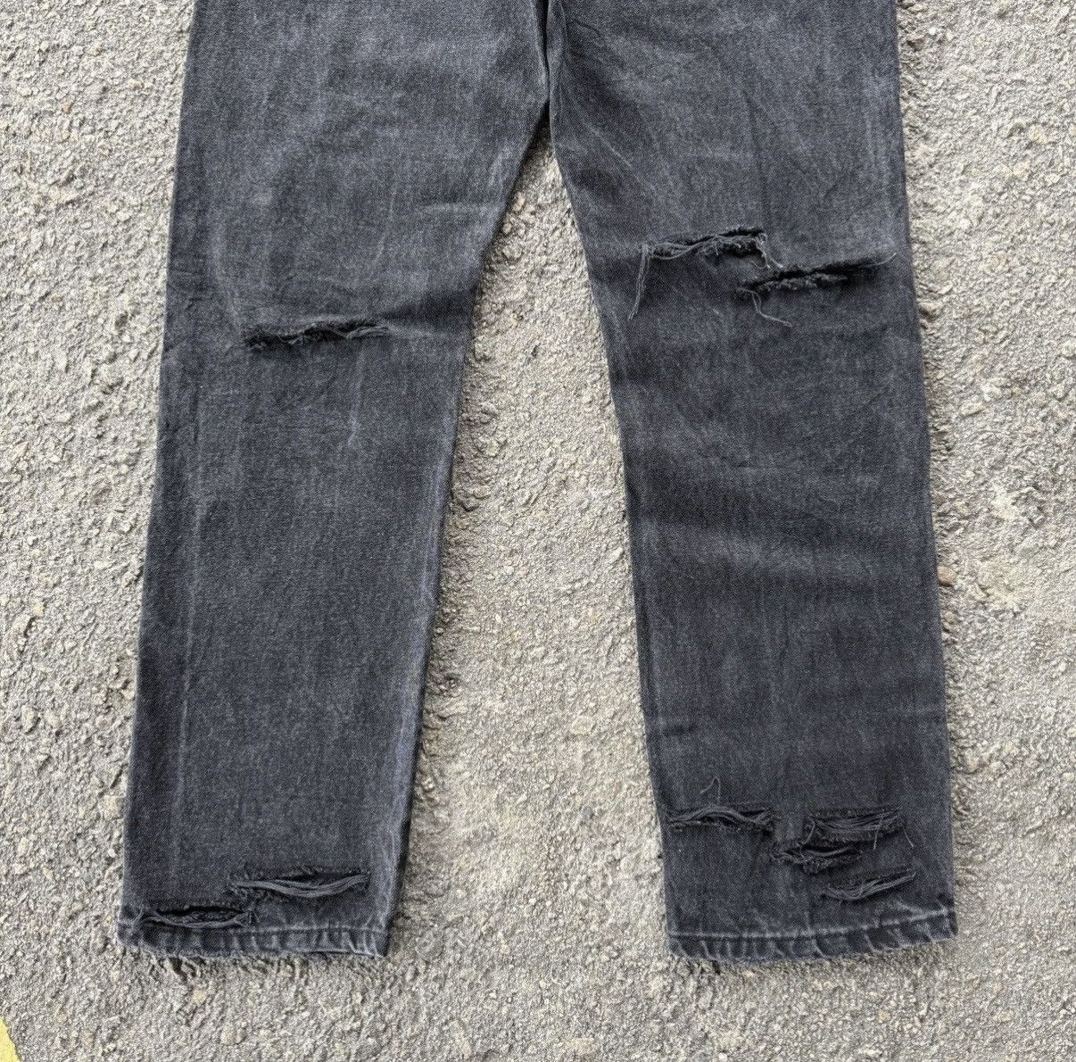 Rustler VINTAGE RUSTLER BLACK JEAN RIPPEP DENIM PANTS Size US 36 / EU 52 - 12 Thumbnail