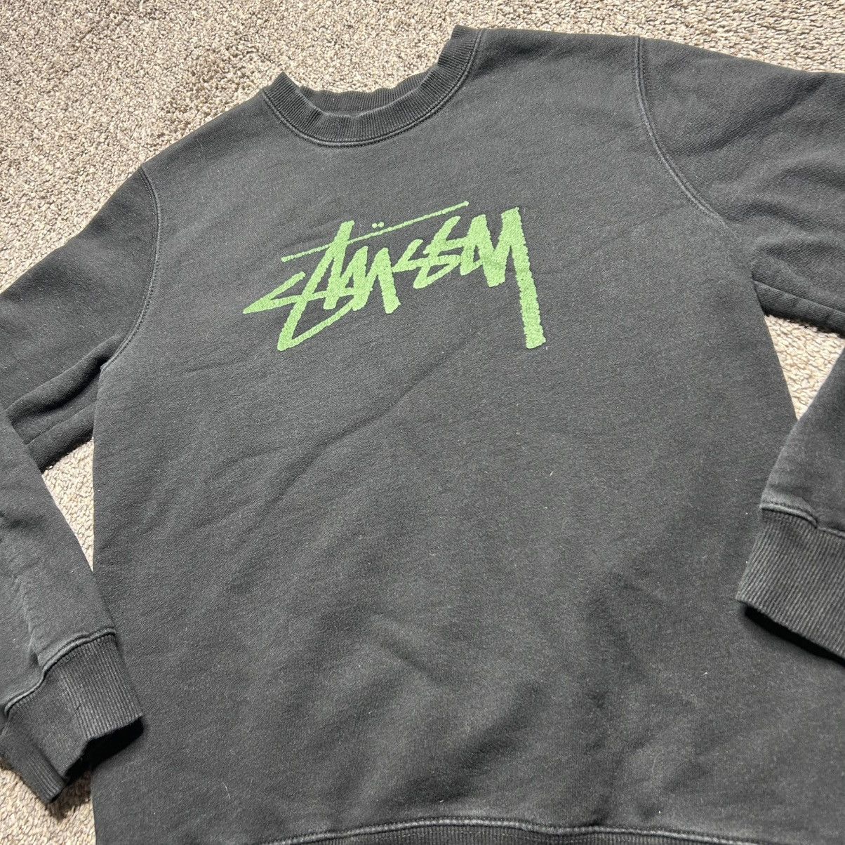 Stussy × Vintage Stussy logo black crewneck sweater sz xs Size US XS / EU 42 / 0 - 5 Thumbnail