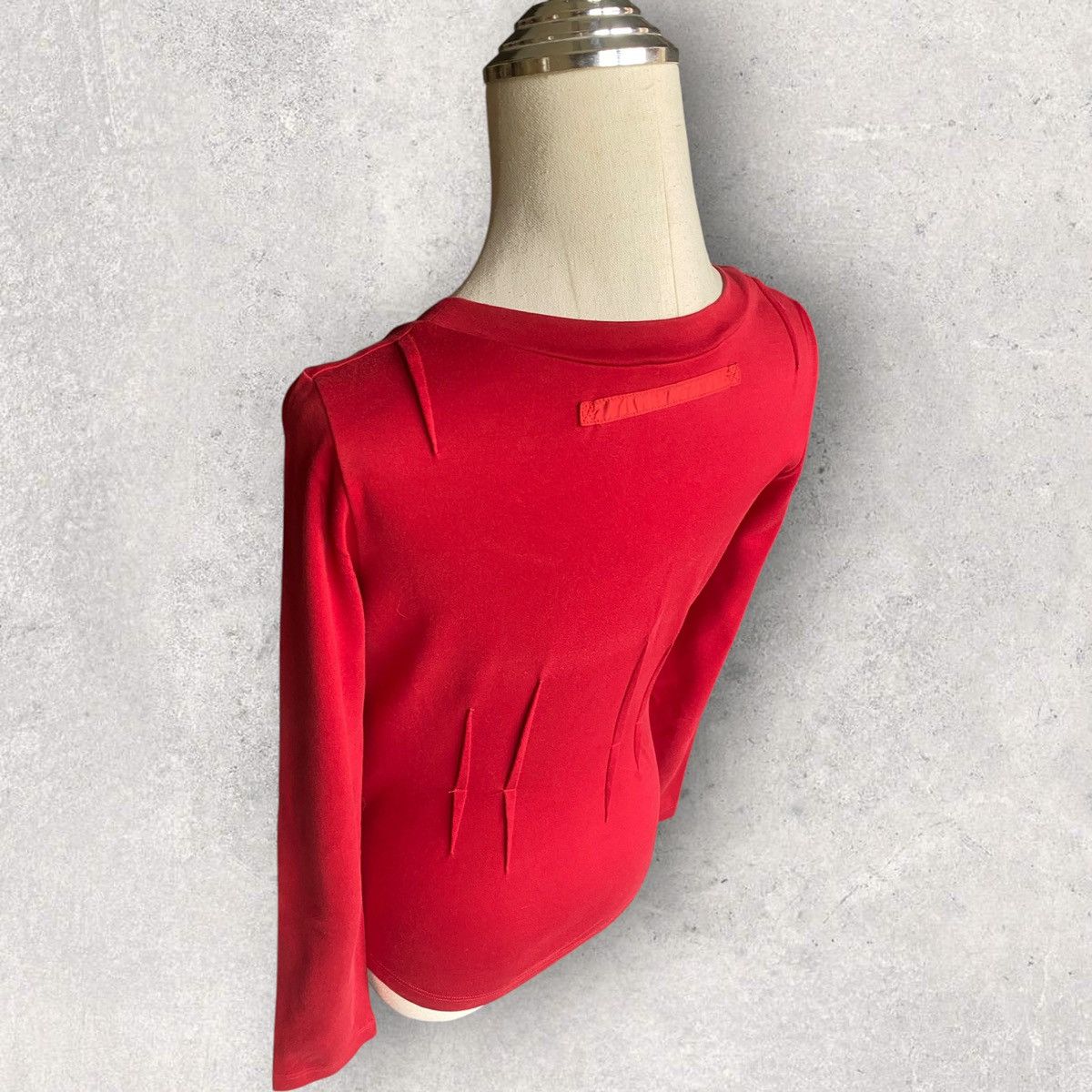 Prada Vintage 00’ Tech Stretch Dart Scoop Neck Blouse Size S / US 4 / IT 40 - 6 Thumbnail