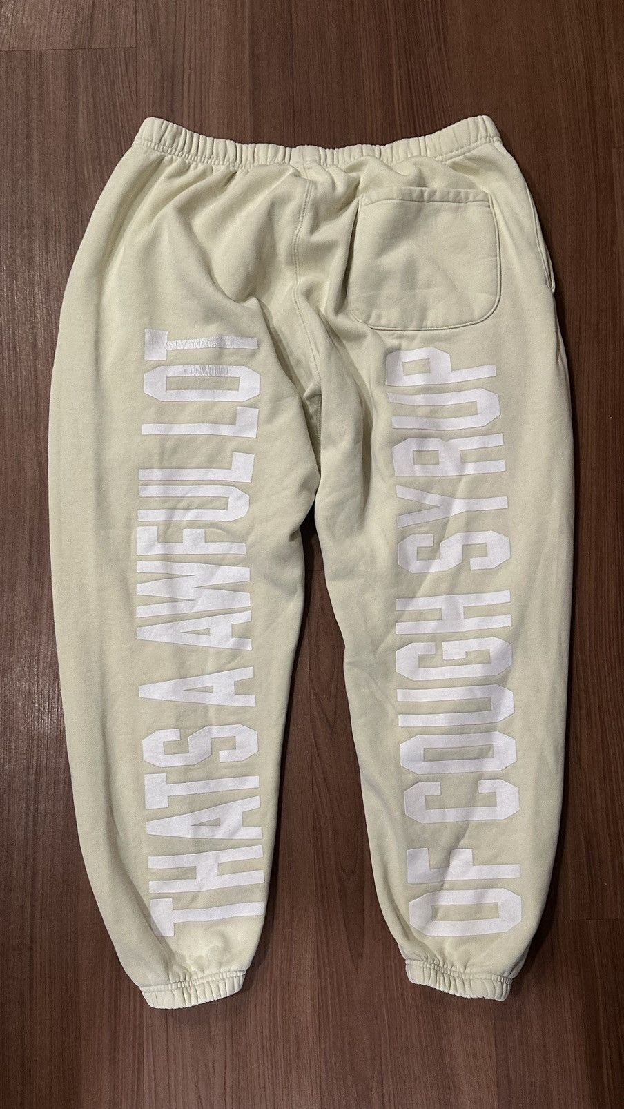 Awful Lot of Cough Syrup ALOCS Yellow Easter Pastel Joggers Size XL Size US 38 / EU 54 - 3 Thumbnail