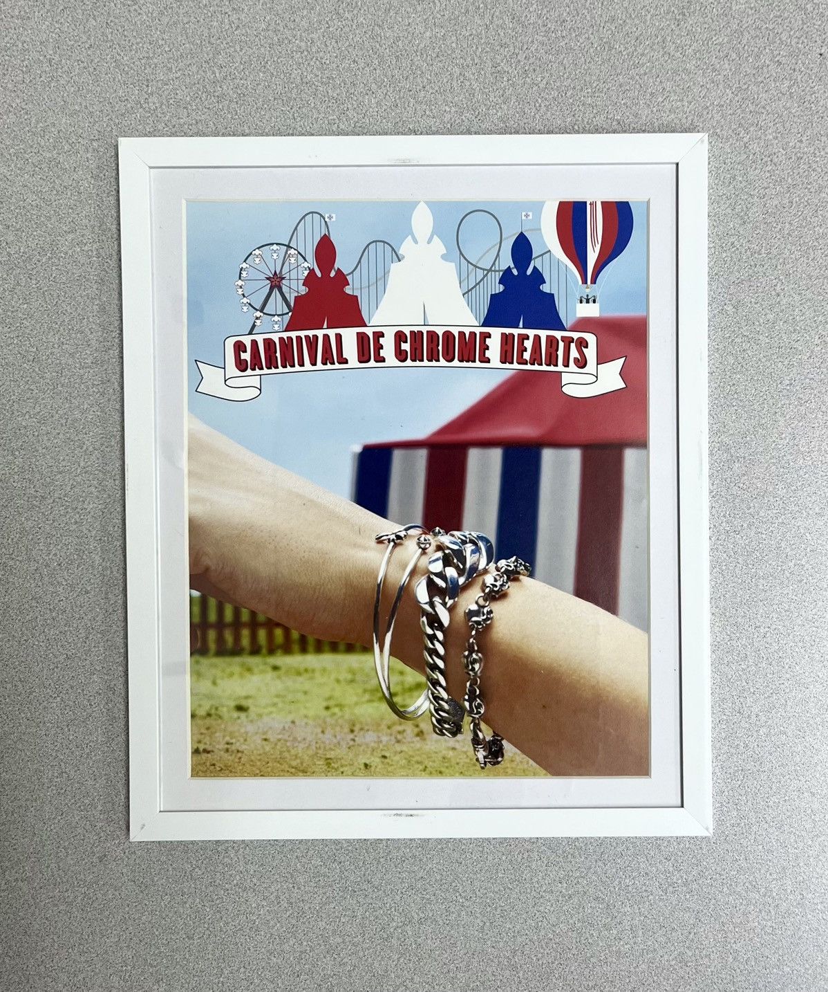 Chrome Hearts × Vintage Chrome Hearts CH carnival 9x11 Framed poster Size ONE SIZE - 1 Preview