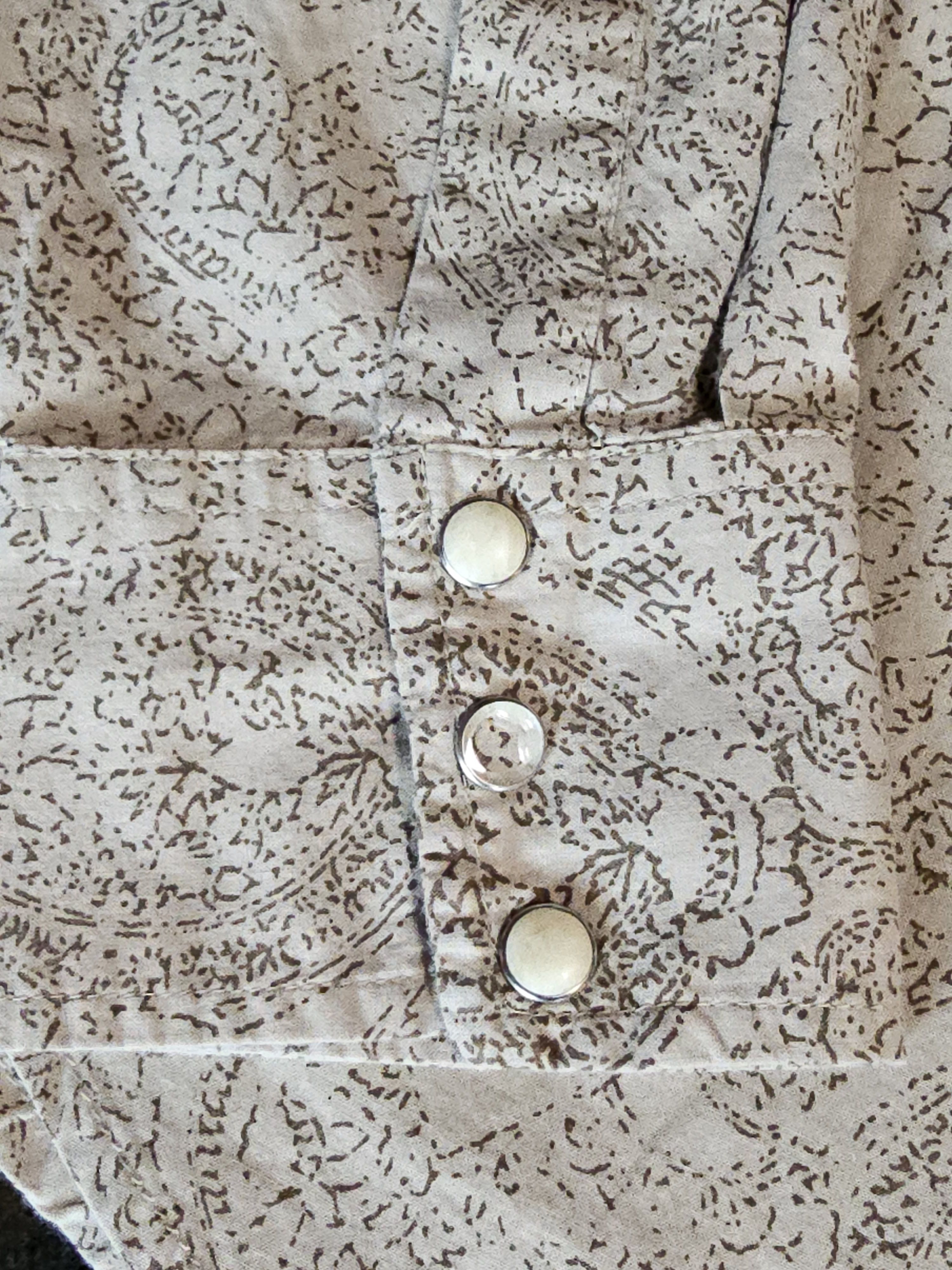 Lucky Brand John Robshaw x Lucky pearl snap boho western shirt Size S / US 4 / IT 40 - 6 Thumbnail