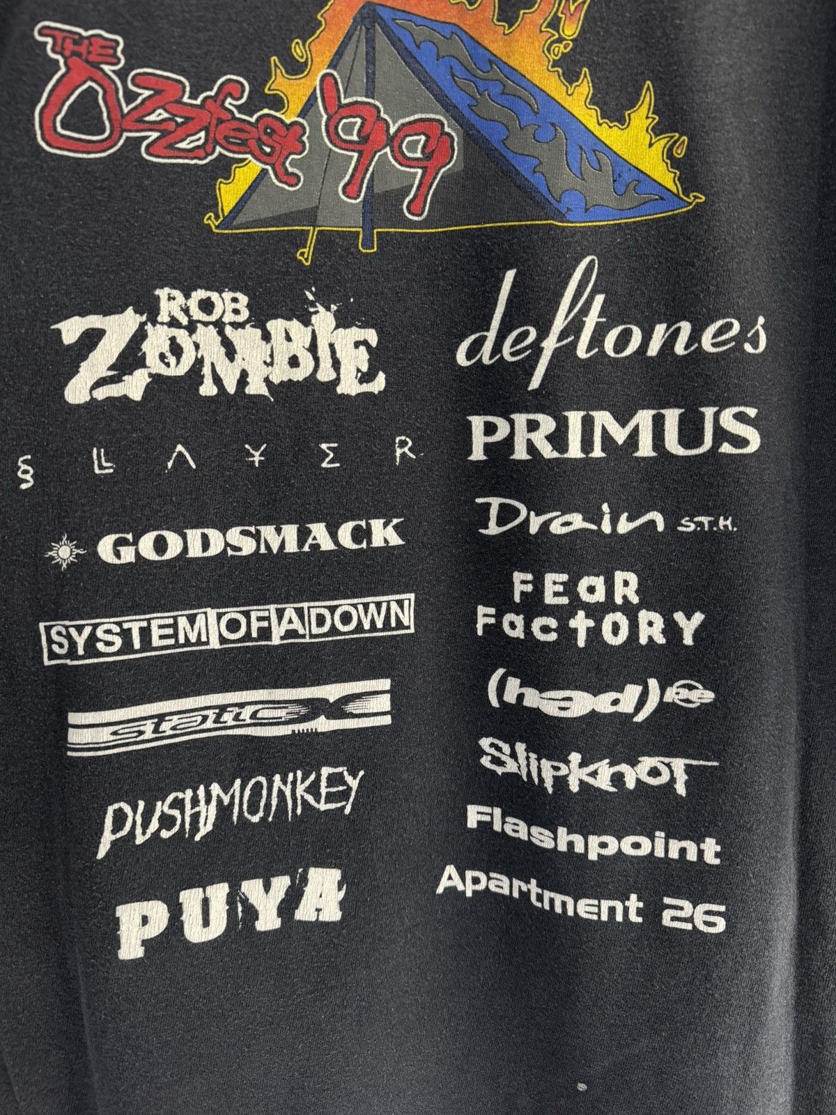 Ozzy Osbourne Vintage 1999 Ozzfest Ozzy Deftones System Of A Down & More Size US L / EU 52-54 / 3 - 7 Thumbnail