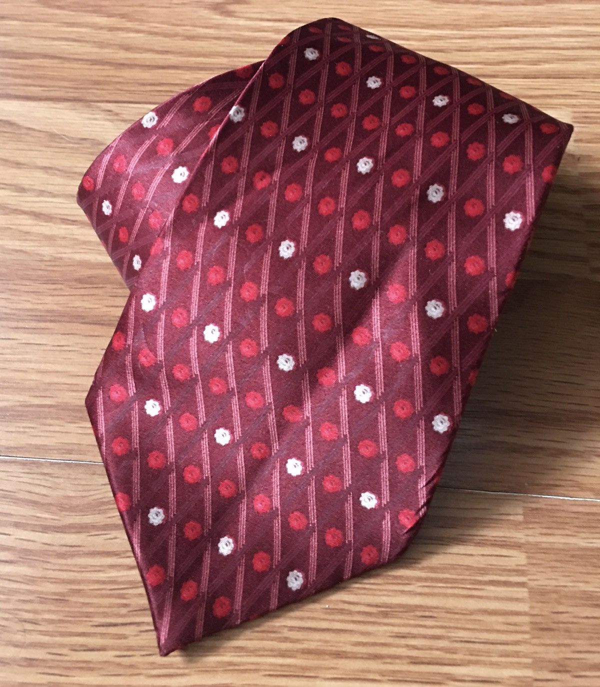 Lanvin Lanvin Paris Floral Print Silk Mens Tie Size ONE SIZE - 1 Thumbnail
