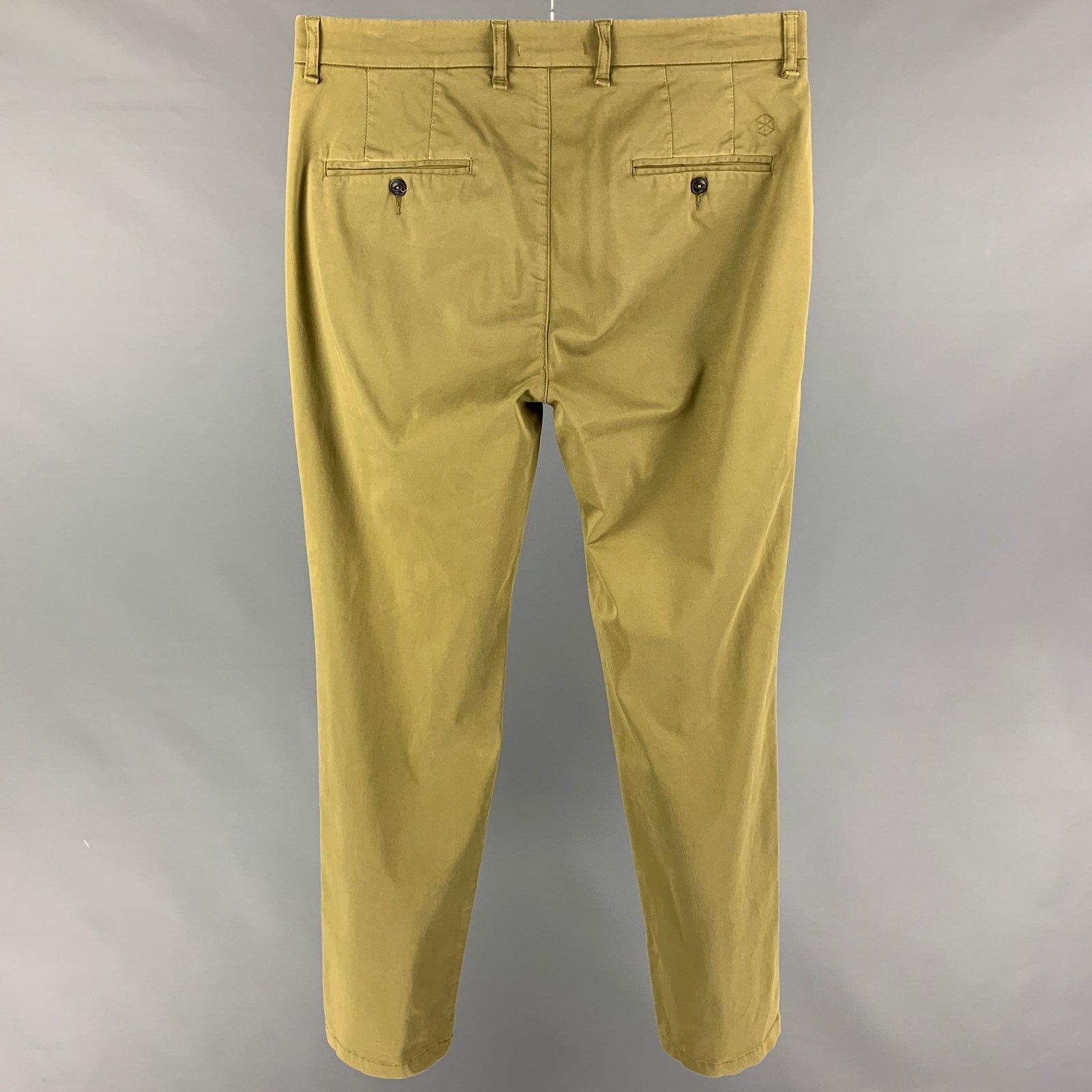 Homecore HOMECORE Size 34 Olive Cotton Lyrca Button Fly Casual Pants Size US 34 / EU 50 - 2 Thumbnail
