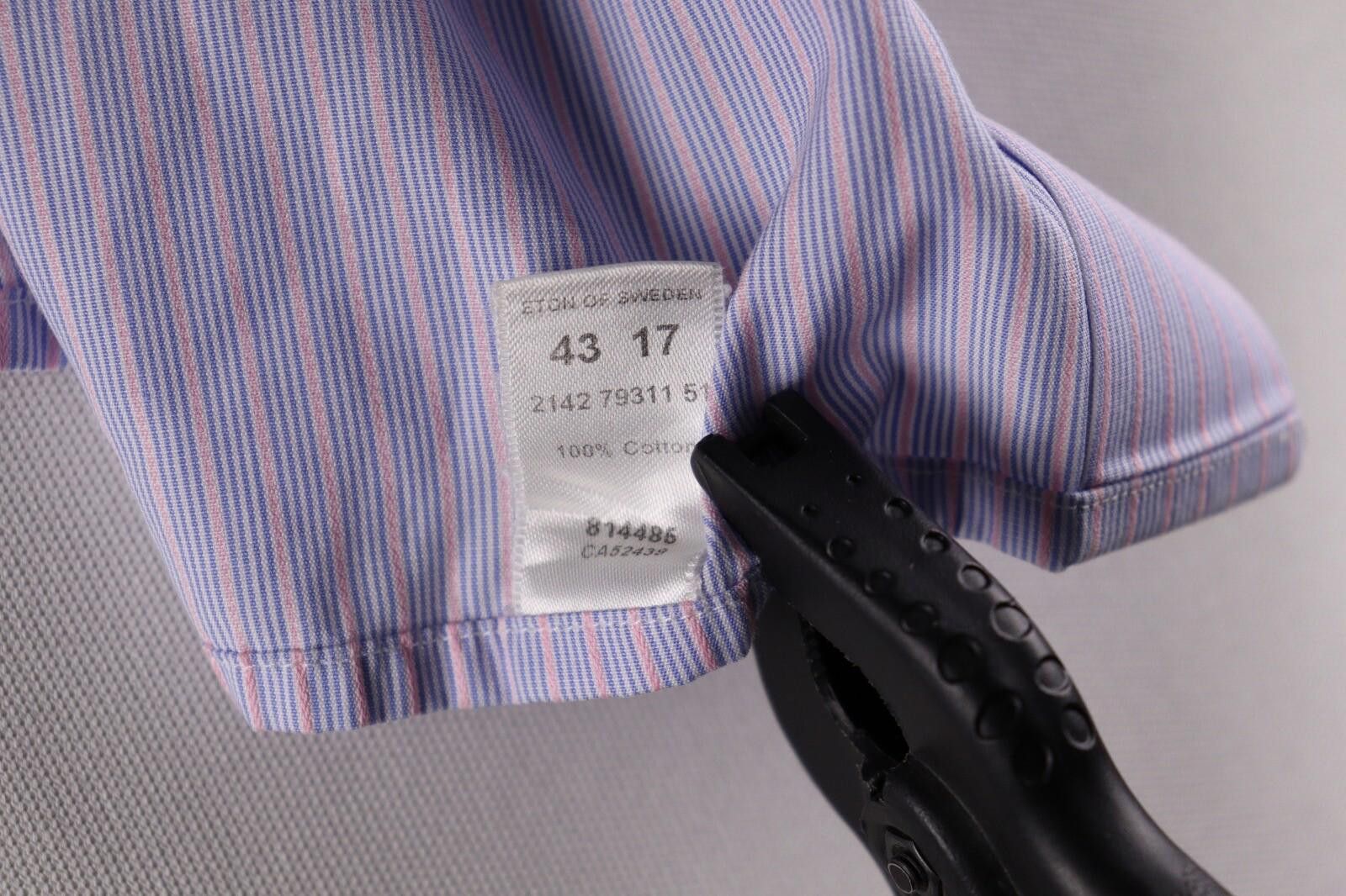Eton Eton Blue Contemporary Fit Blue Shirt Size 43 / 17 Size US M / EU 48-50 / 2 - 12 Thumbnail