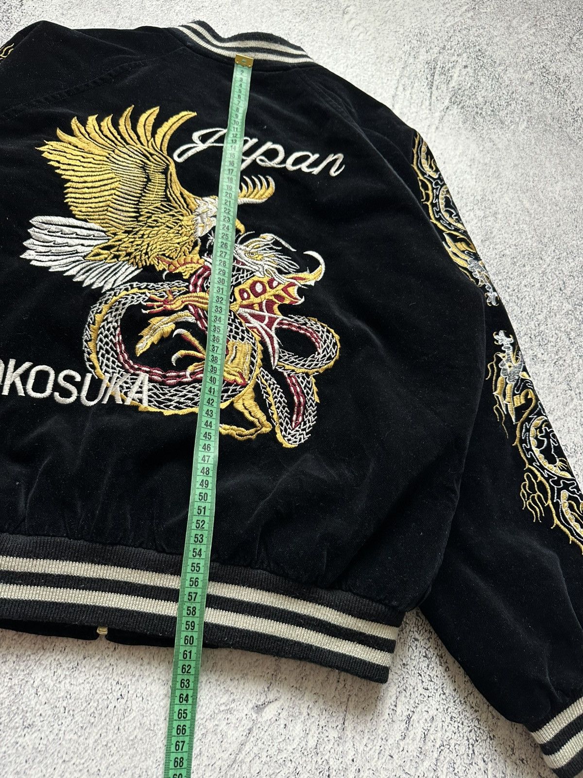 Other Sukajan Japan Yokosuka Embroidery Velvet Jacket Size US M / EU 48-50 / 2 - 18 Thumbnail