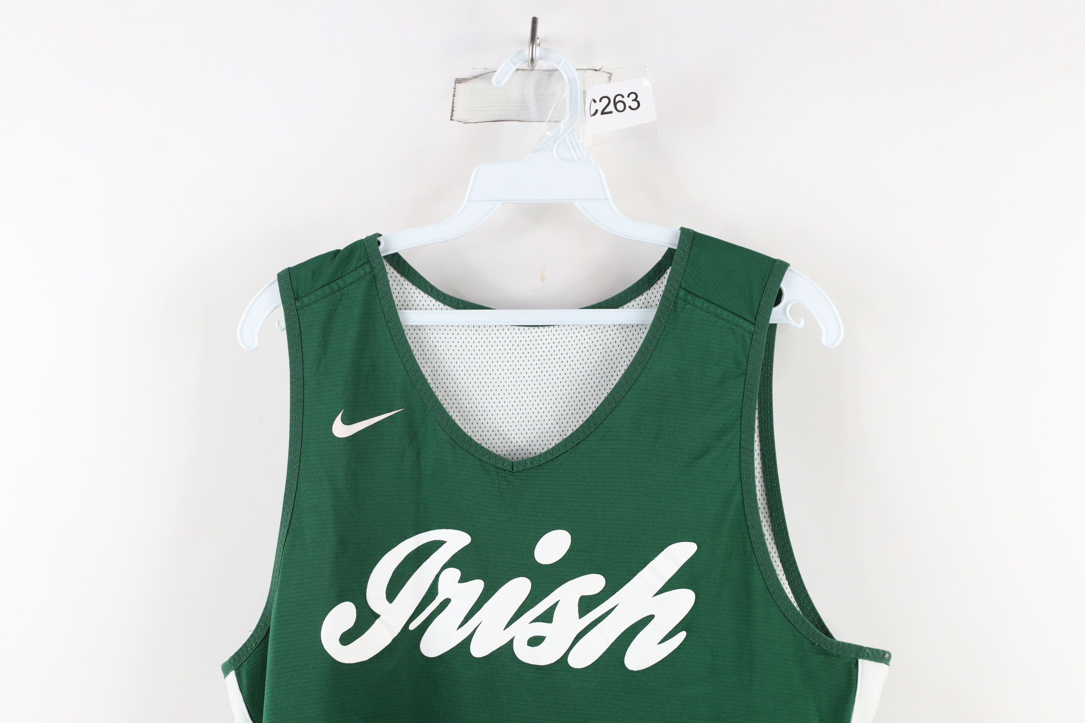 Nike × Vintage Nike Distressed Spell Out Irish Reversible Basketball Jersey Size US M / EU 48-50 / 2 - 2 Thumbnail