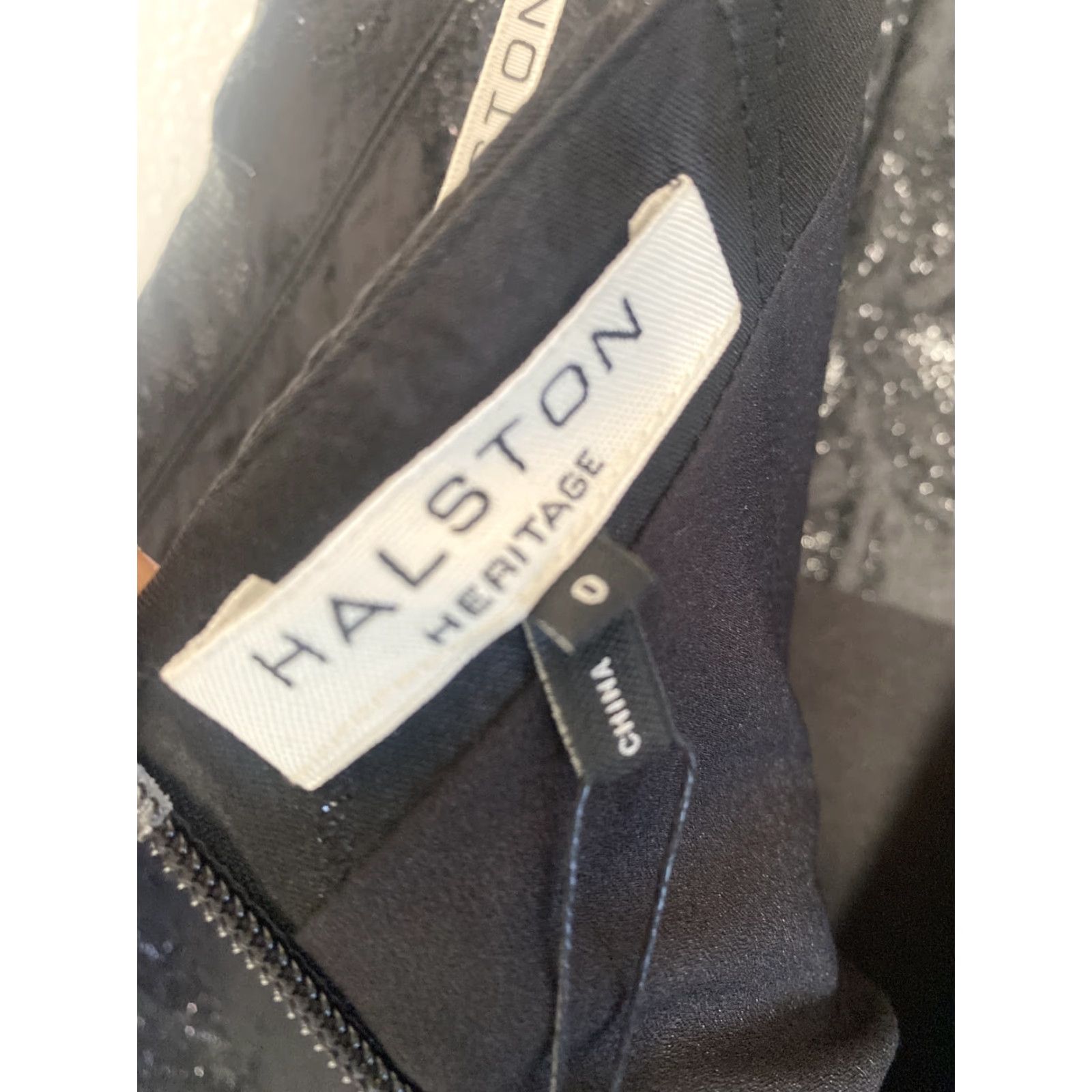 Halston Womens Halston Dress 0 Black Notch Neck Knee Length Ball Gown Womens Men? Size XS / US 0-2 / IT 36-38 - 4 Thumbnail