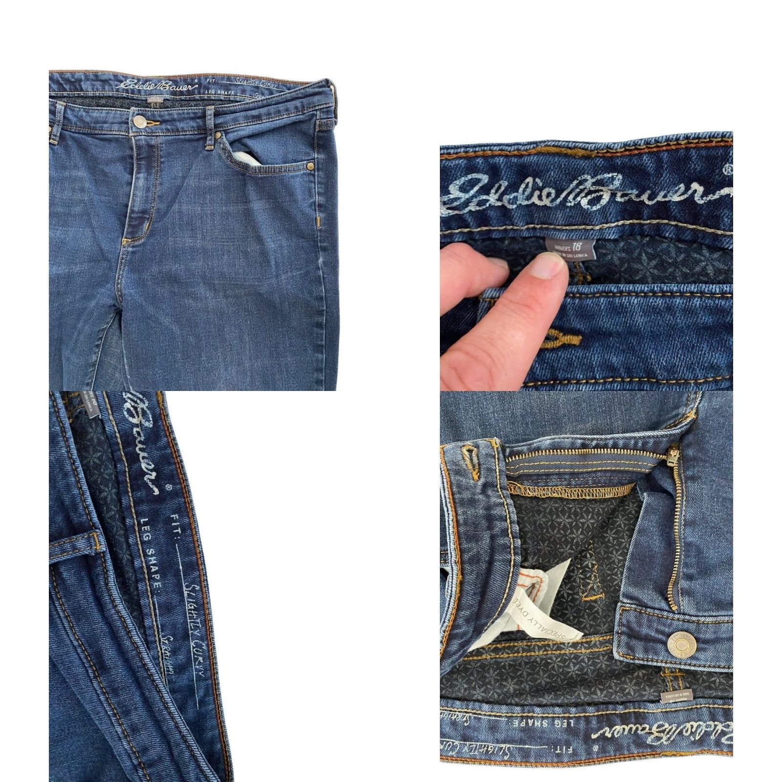 Eddie Bauer Eddie Bauer Slightly Curvy Jeans 18 Size 40" / US 18 - 8 Thumbnail
