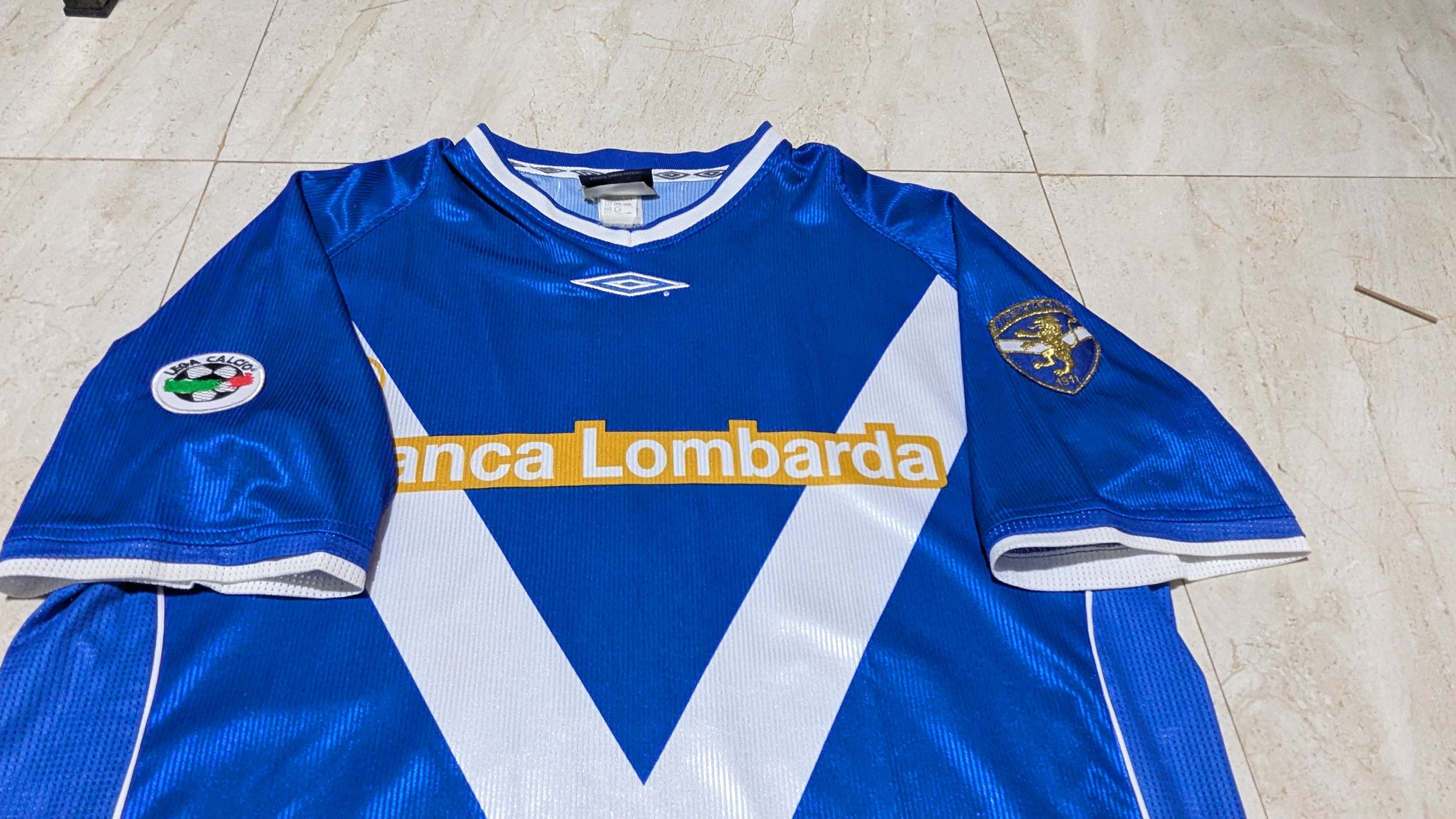 Umbro Jersey Brescia 2002 home Baggio football shirt Size US L / EU 52-54 / 3 - 4 Thumbnail