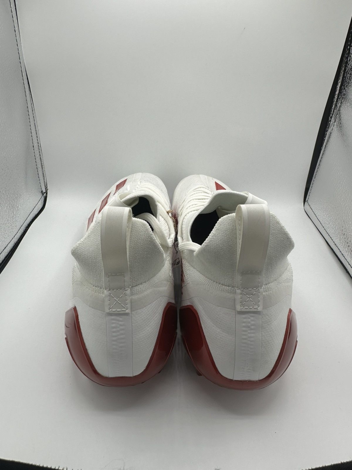Adidas Adidas Adizero Primeknit Cleats “White Team Power Red” 13.5 Size US 14 / EU 47 - 4 Thumbnail