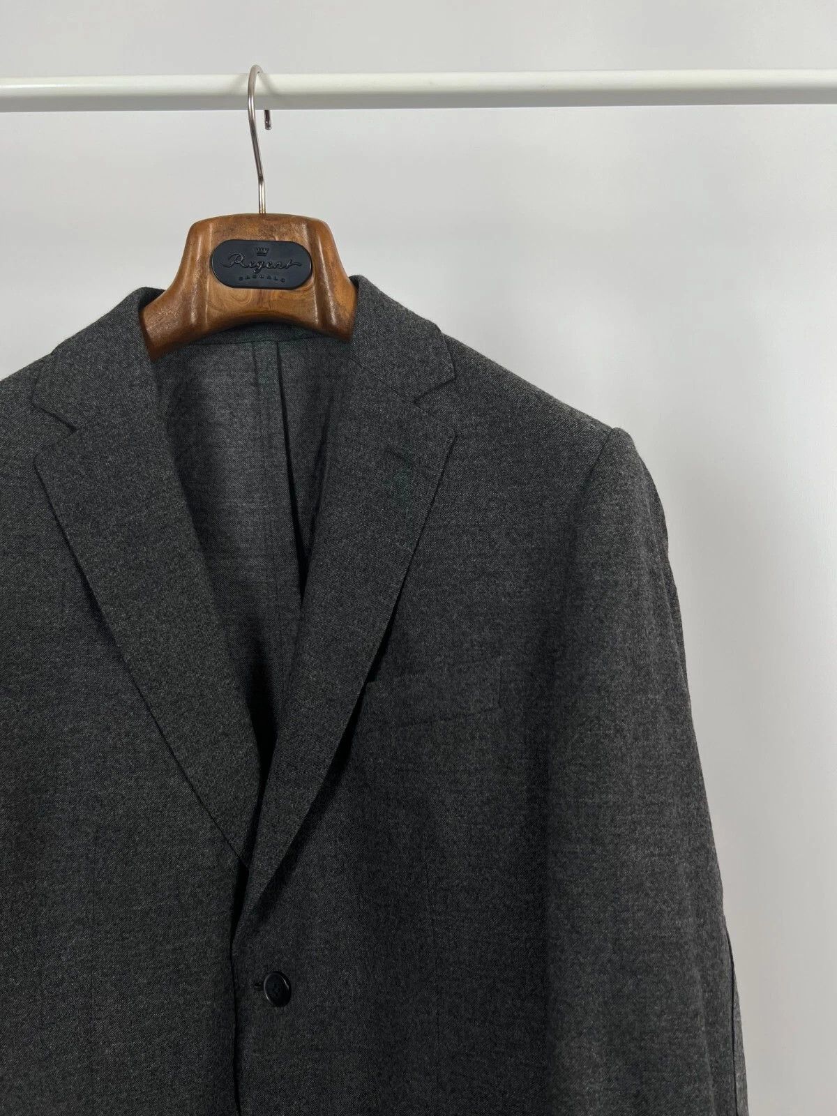 Hackett Hackett London Rugby Flannel Wool Gray Unlined Blazer Jacket Size 40R - 5 Thumbnail