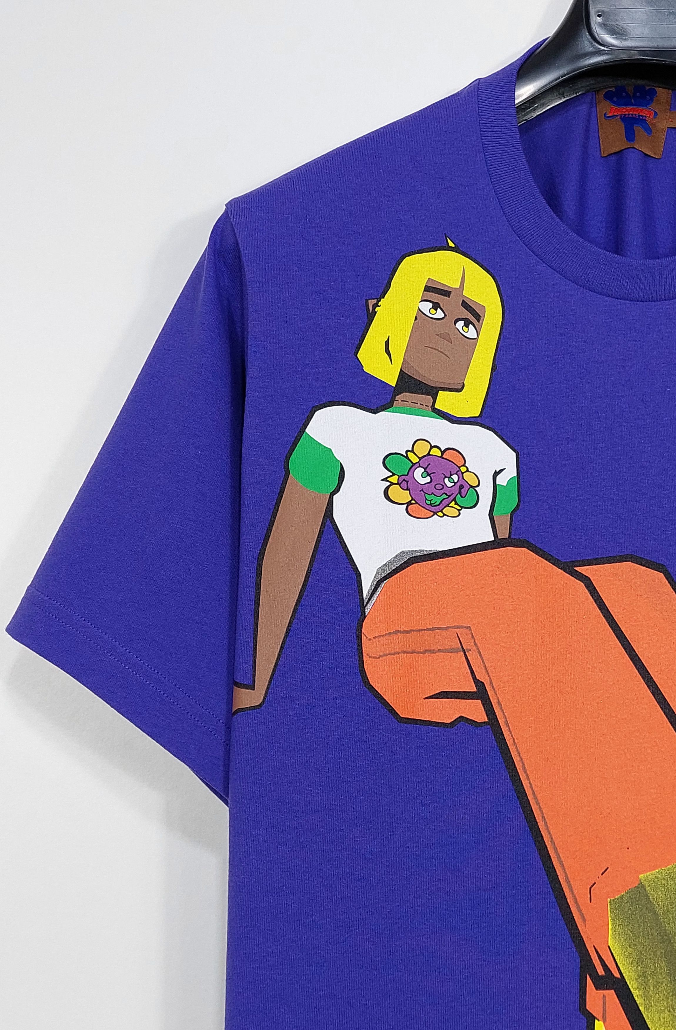 Heaven by Marc Jacobs techno print cotton tshirt - purple L Size US L / EU 52-54 / 3 - 6 Thumbnail