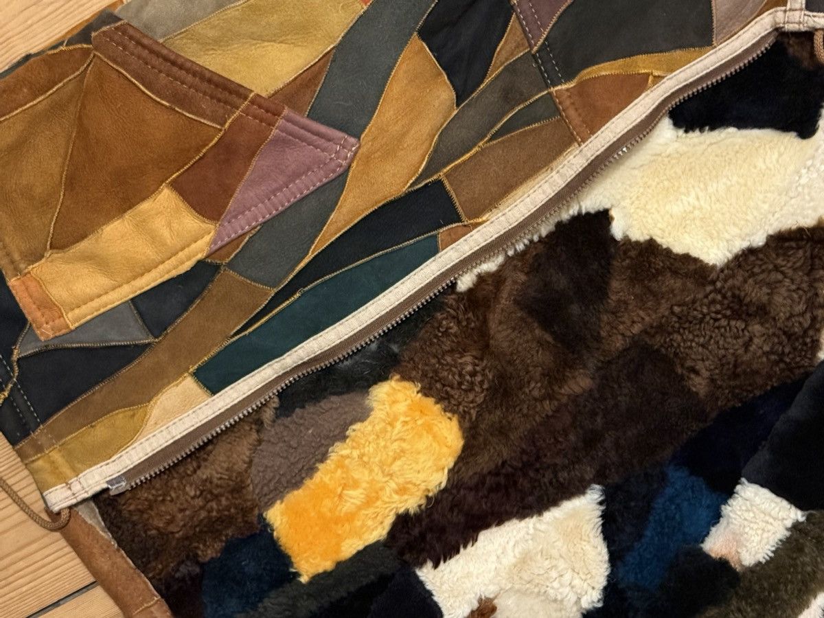 Other Rare Theo Muratidis Original Shearling Patchwork Vest Vintag Size US L / EU 52-54 / 3 - 7 Thumbnail