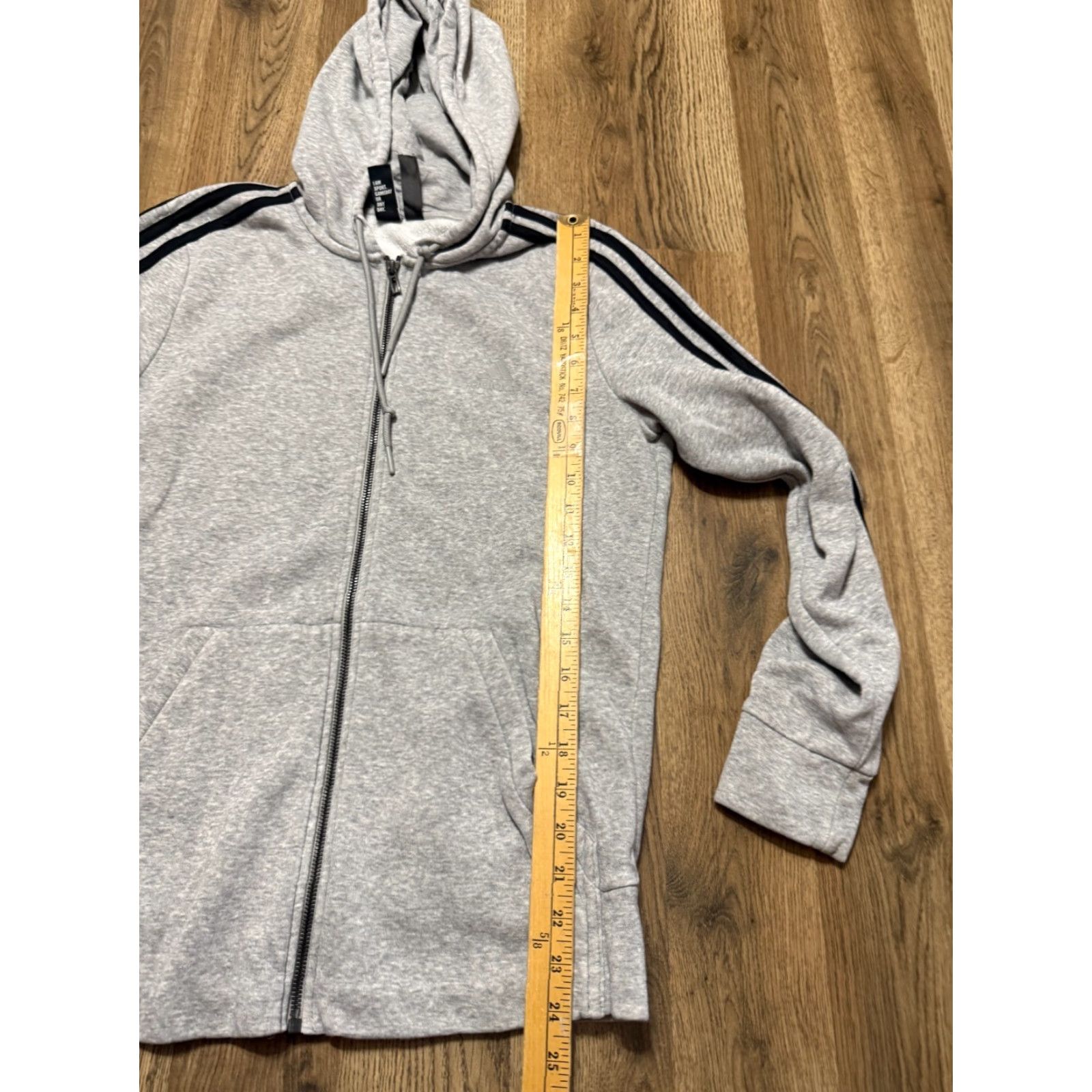 Adidas Adidas Sweatshirt Womens Size M Gray Black Full Zip Long Sleeve Modern Sports Activewear Regular Fit Size M / US 6-8 / IT 42-44 - 7 Thumbnail