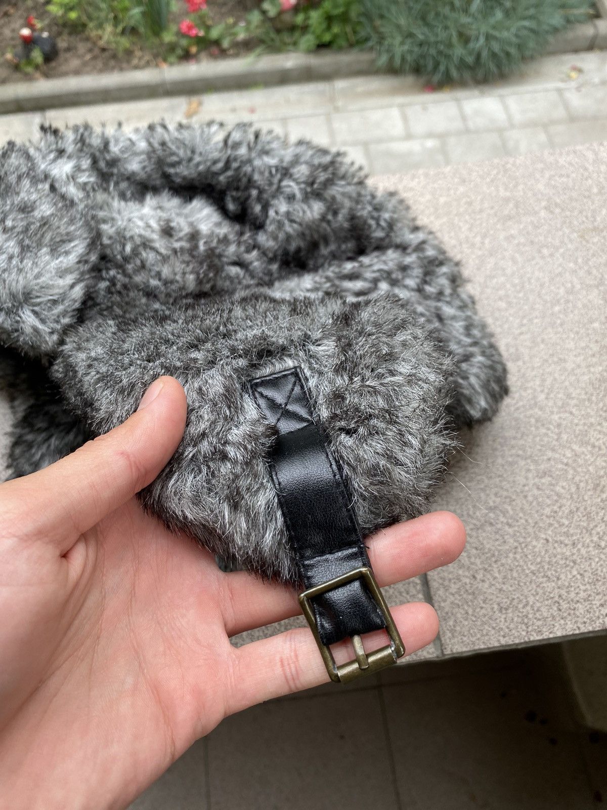 Hysteric Glamour × Vintage Crazy Y2k Mohair Fuzzy Hat Ushanka Punk Winter Size ONE SIZE - 3 Thumbnail