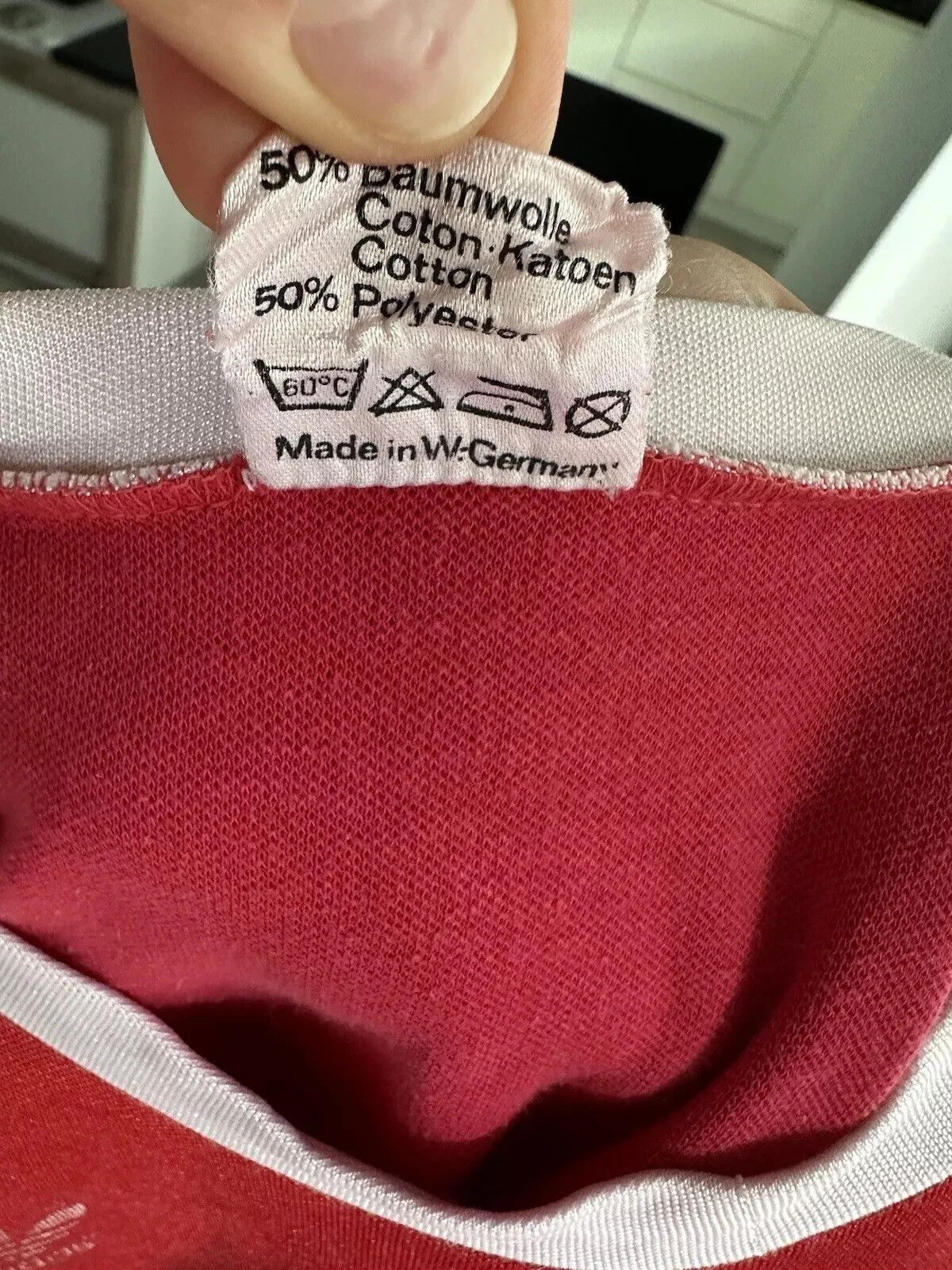 Adidas VINTAGE 1980s ADIDAS BAYERN TEMPLATE SHIRT SOCCER GERMANY Size US M / EU 48-50 / 2 - 14 Thumbnail