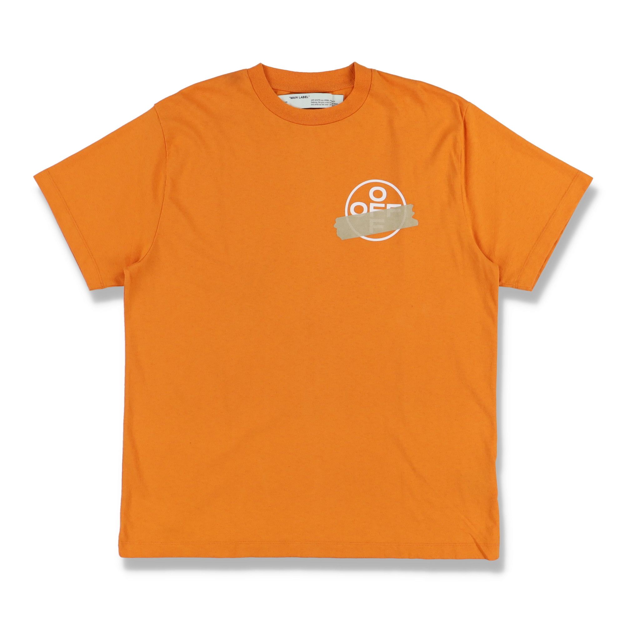 Orange Tape Arrows Logo Oversized T-Shirt