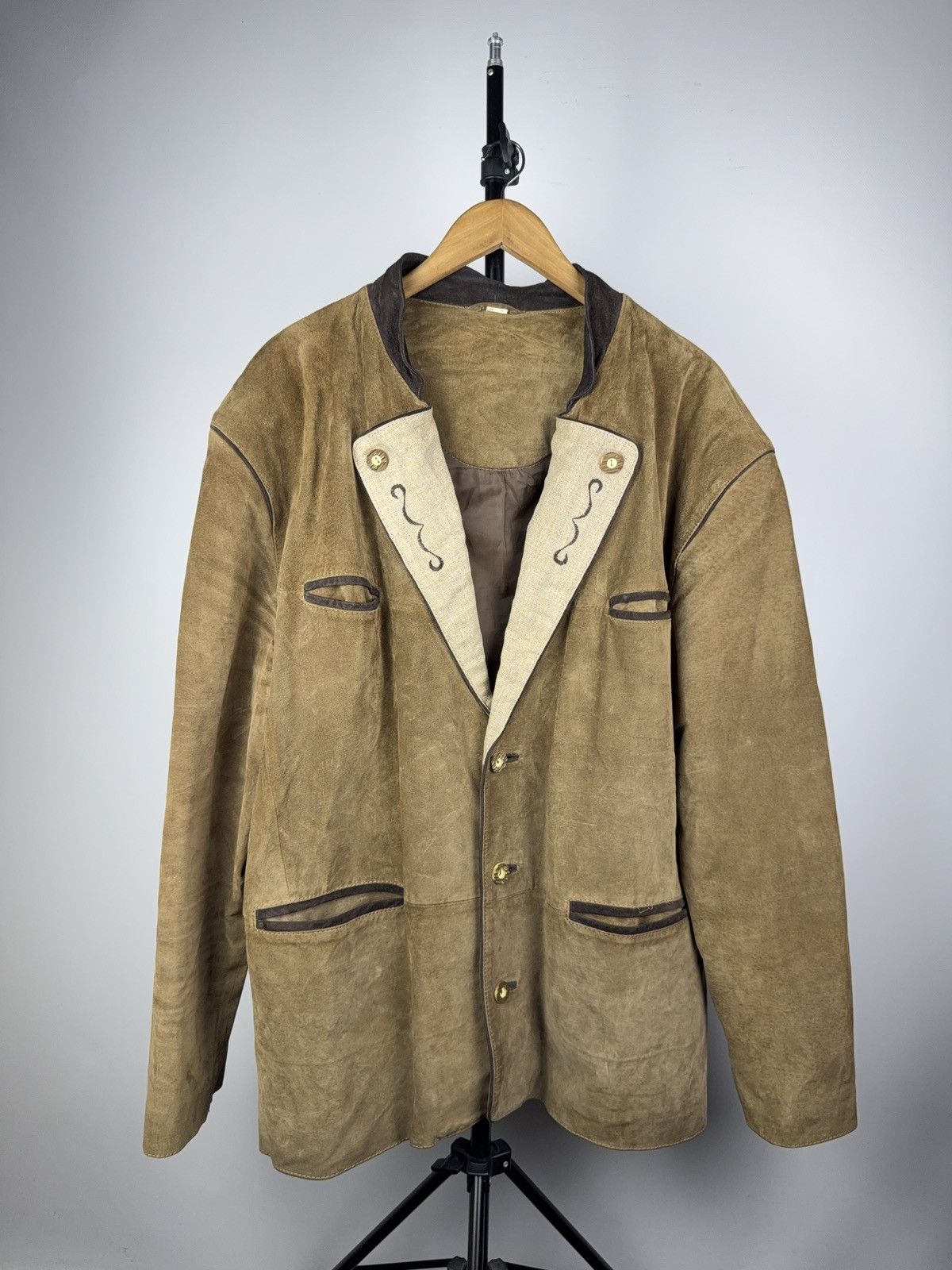 Vintage Vintage 90s Retro Cowboy Western USA XL-XXL Leather Jacket Size US XL / EU 56 / 4 - 1 Thumbnail