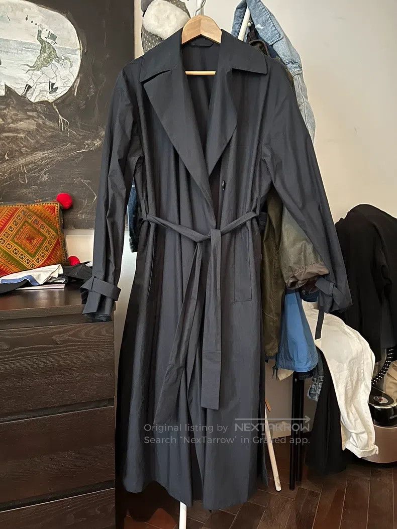 Jil Sander Jil Sander Trench Coat Navy Blue Size XS / US 0-2 / IT 36-38 - 2 Thumbnail