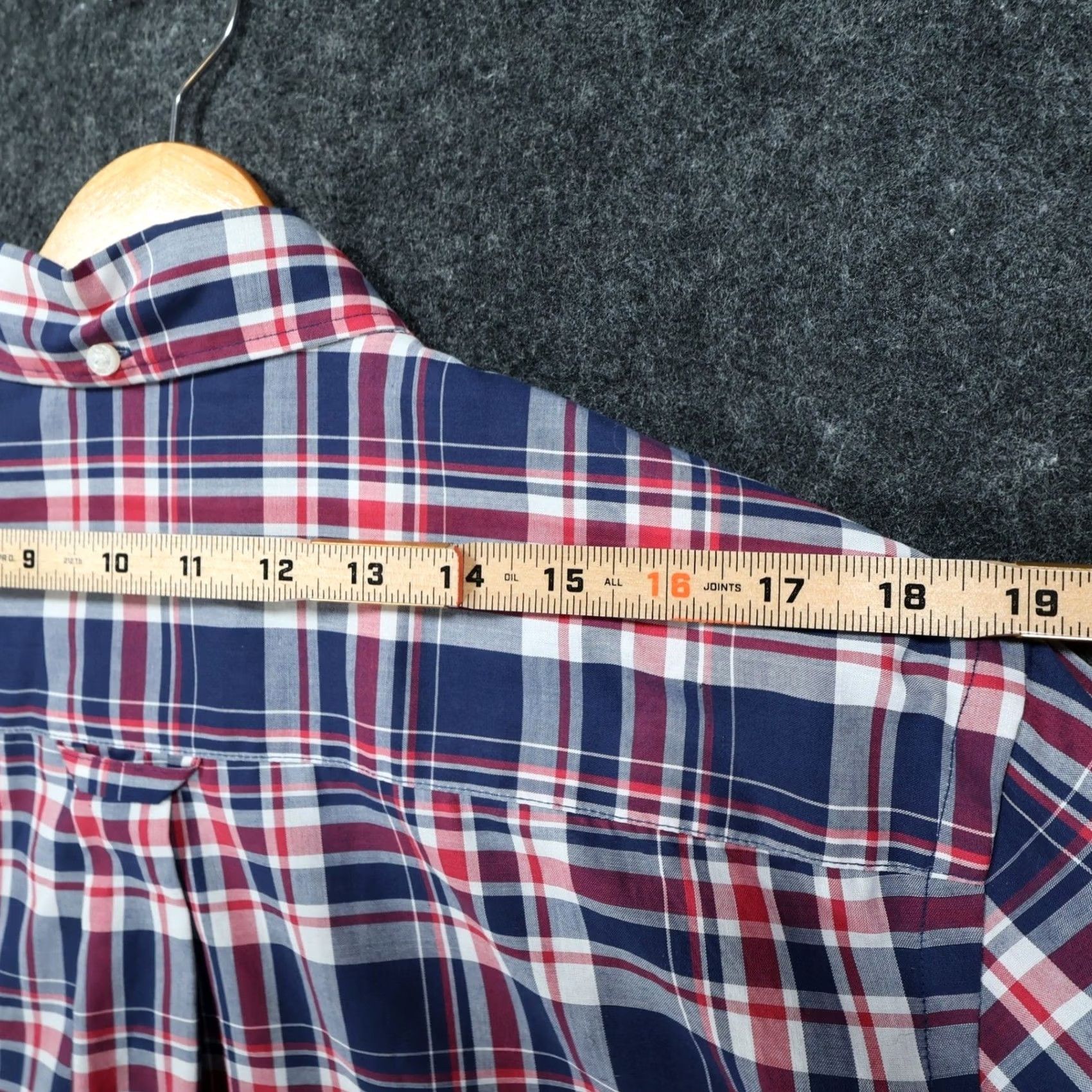 Vintage Maine New England Button Down Shirt Mens Small Blue Red Plaid Excellent Size US S / EU 44-46 / 1 - 6 Thumbnail