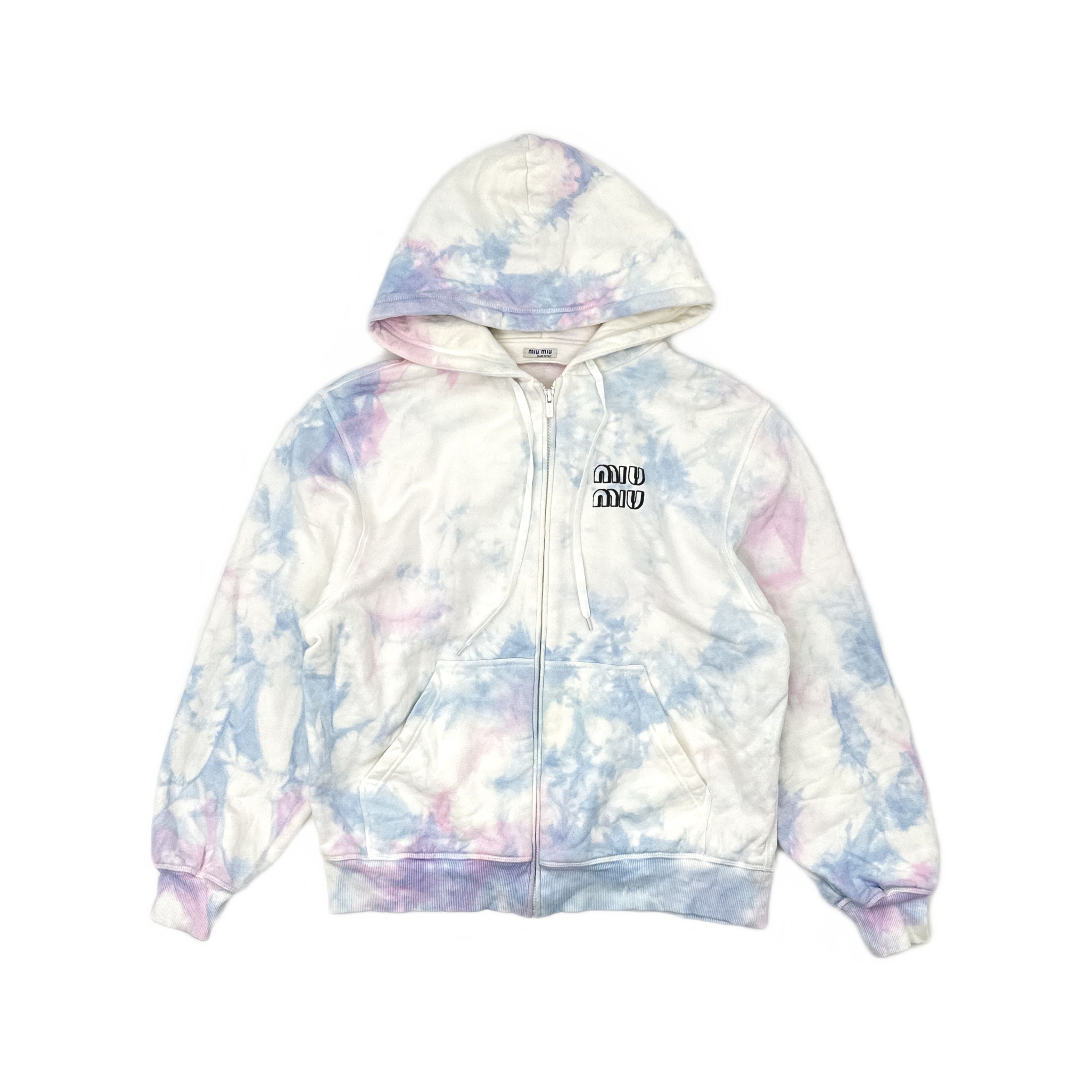 Miu Miu Miu Miu Tie-Dye Logo Hoodie Size XS Size XS / US 0-2 / IT 36-38 - 1 Thumbnail