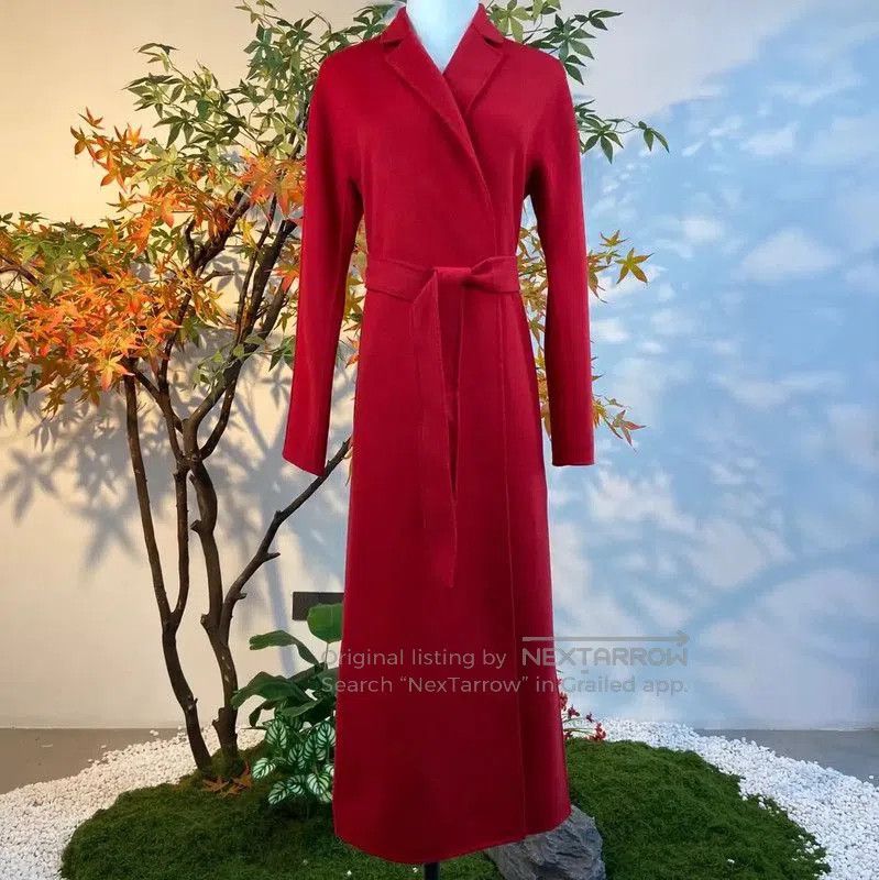 Max Mara MaxMara Red Wool Women's Coat . Size XL / US 12-14 / IT 48-50 - 1 Thumbnail