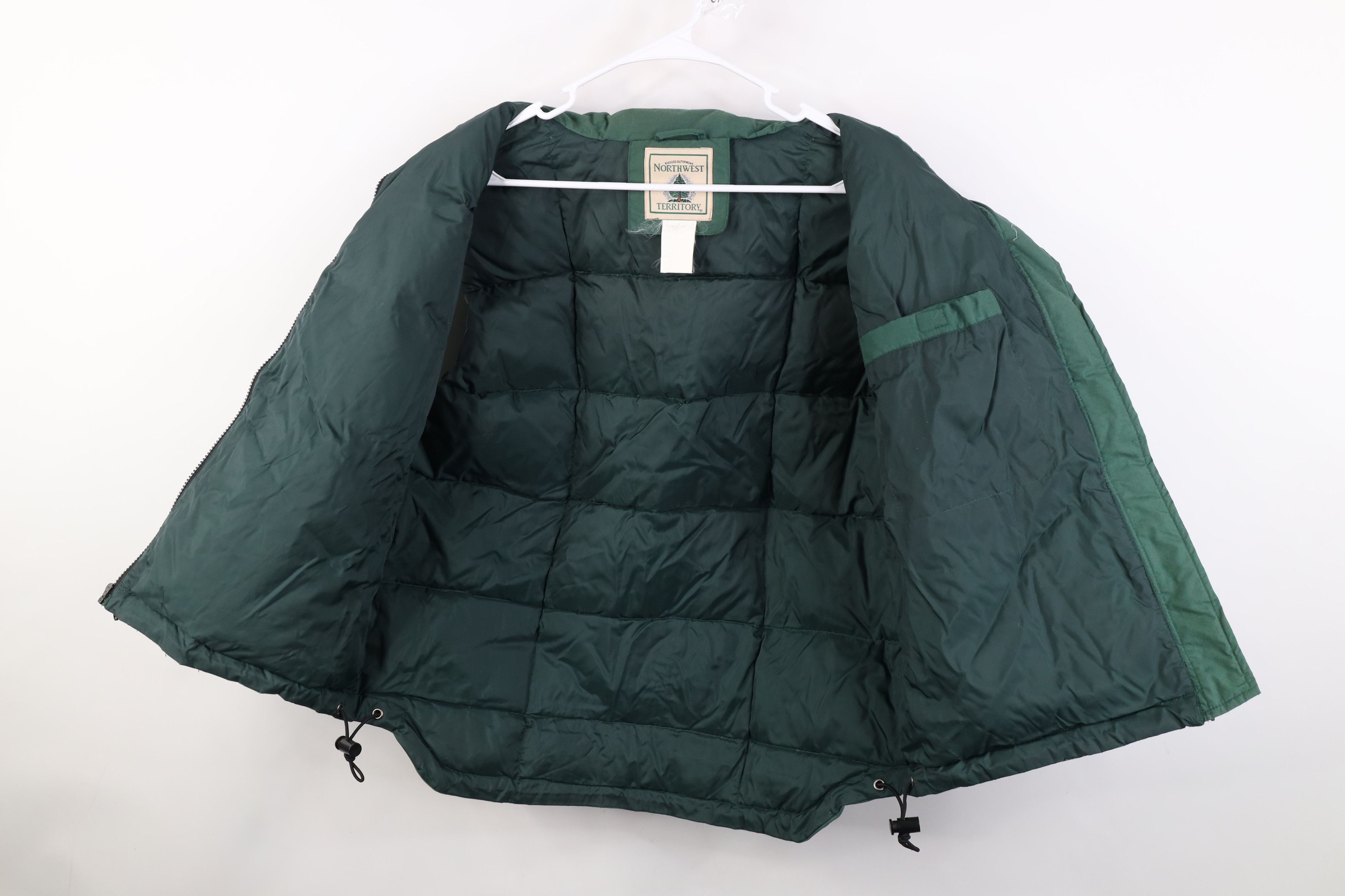 Vintage Vintage 90s Streetwear Duck Down Puffer Vest Jacket Green Size US M / EU 48-50 / 2 - 9 Thumbnail