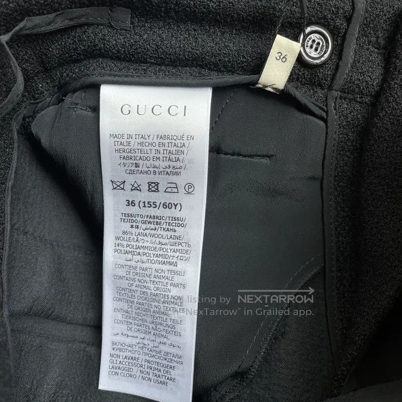 Gucci Gucci Pleated tweed seven-piece casual trousers Size 24" / US 00 / IT 34 - 7 Thumbnail