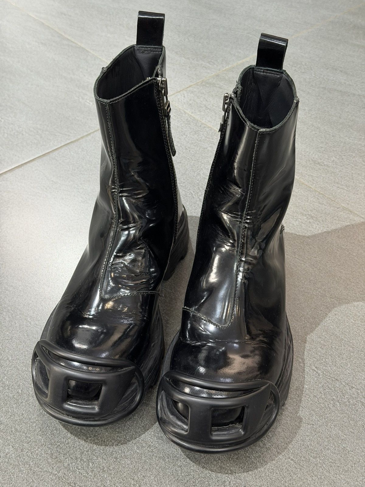 Diesel Diesel Black D Hammer Bt Zip D Boots Size US 11 / EU 44 - 2 Thumbnail