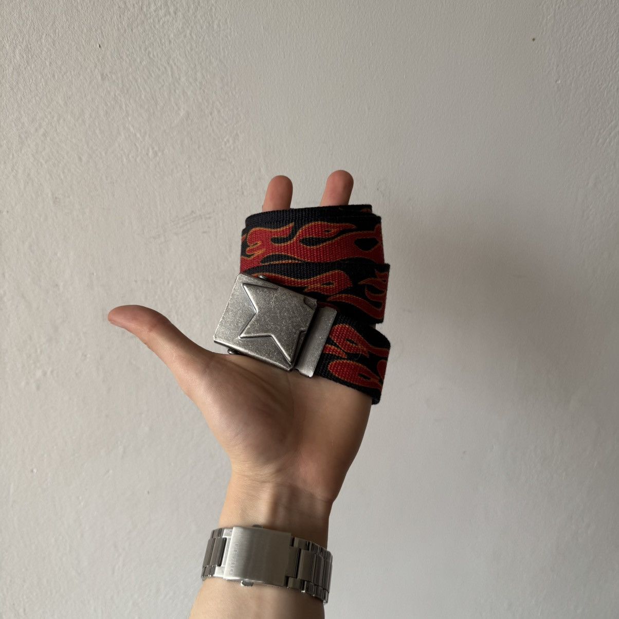 Marlboro Vintage Marlboro Fire print belts 120 cm avantgarde Size ONE SIZE - 1 Thumbnail